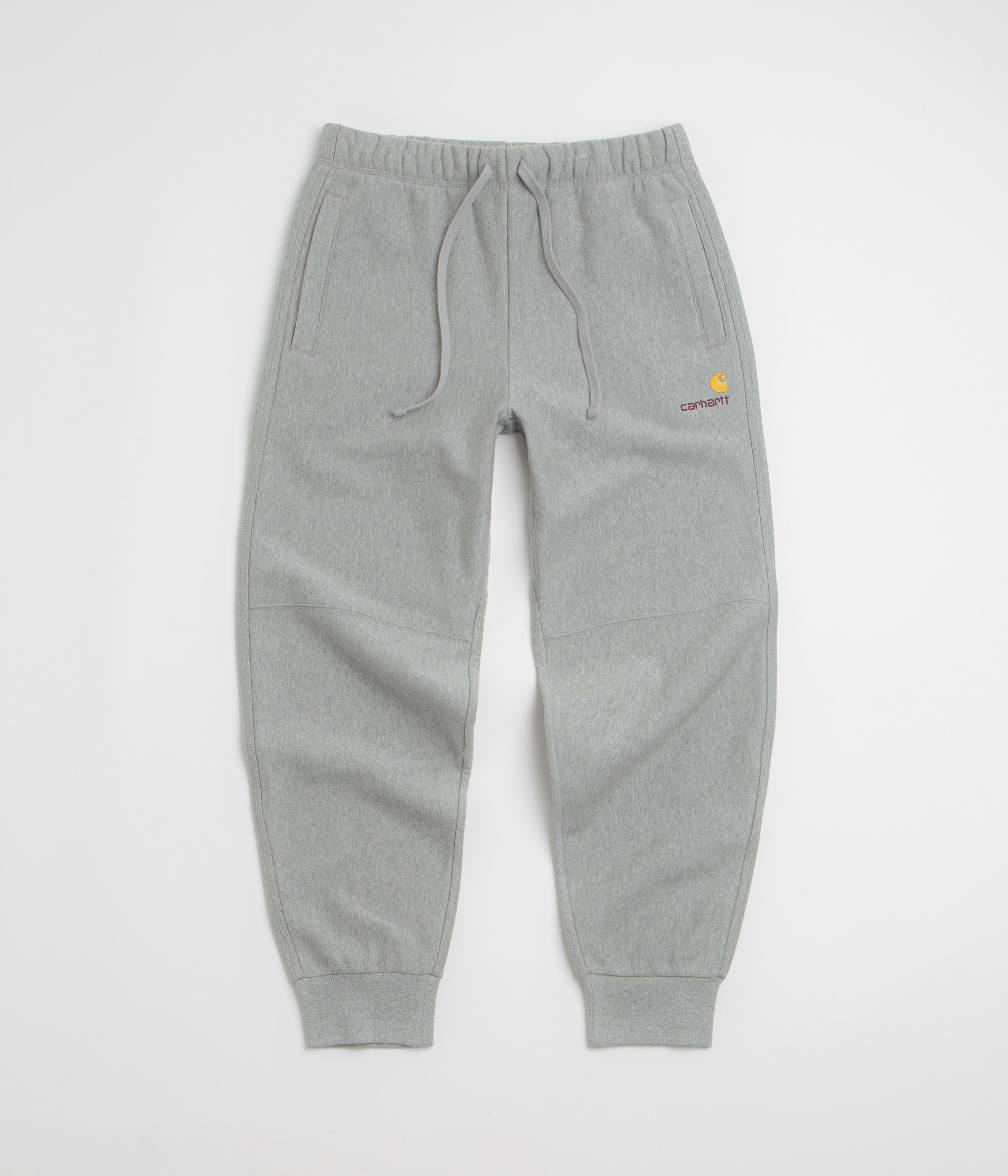 Carhartt American Script Sweatpants - Grey Heather