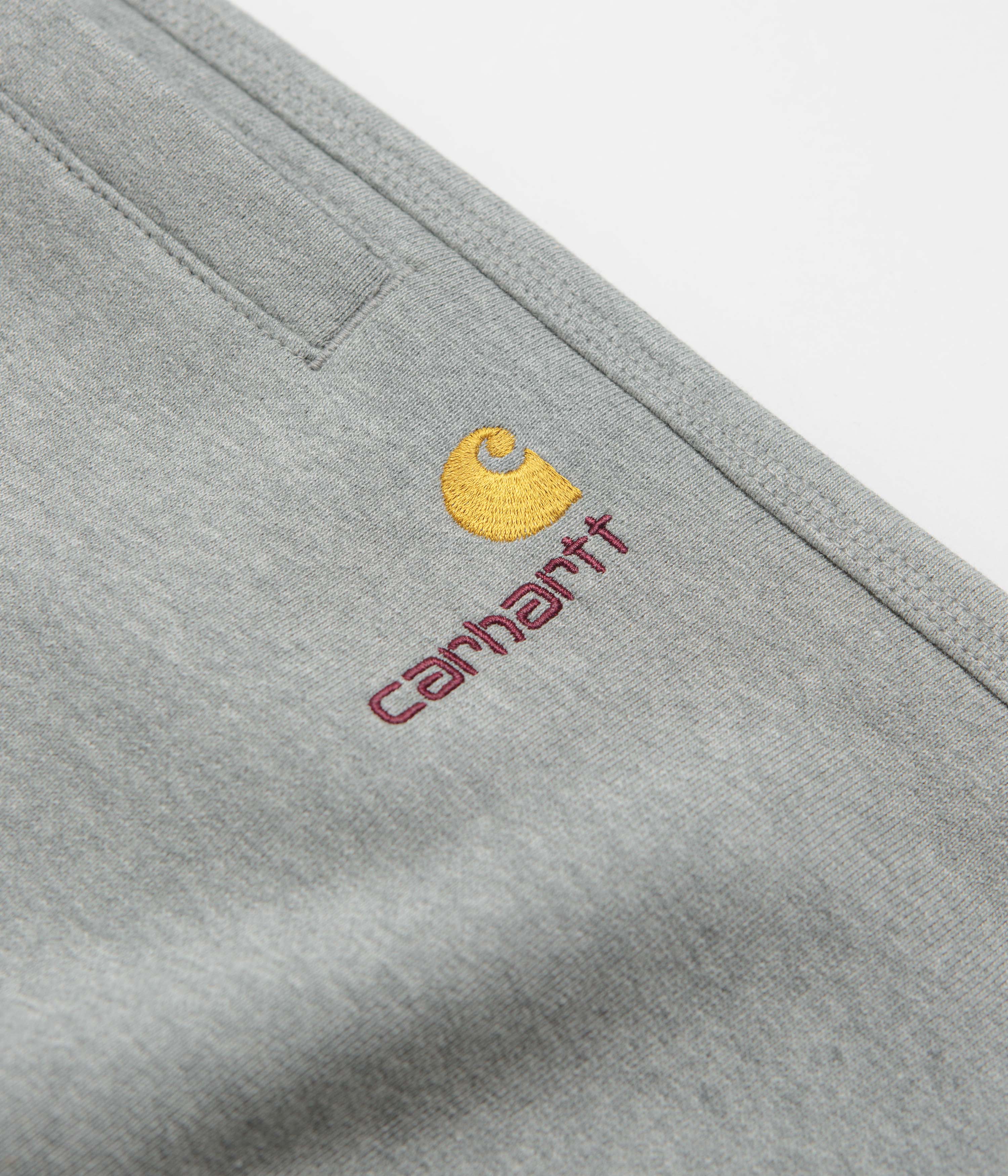 Carhartt American Script Sweatpants - Grey Heather