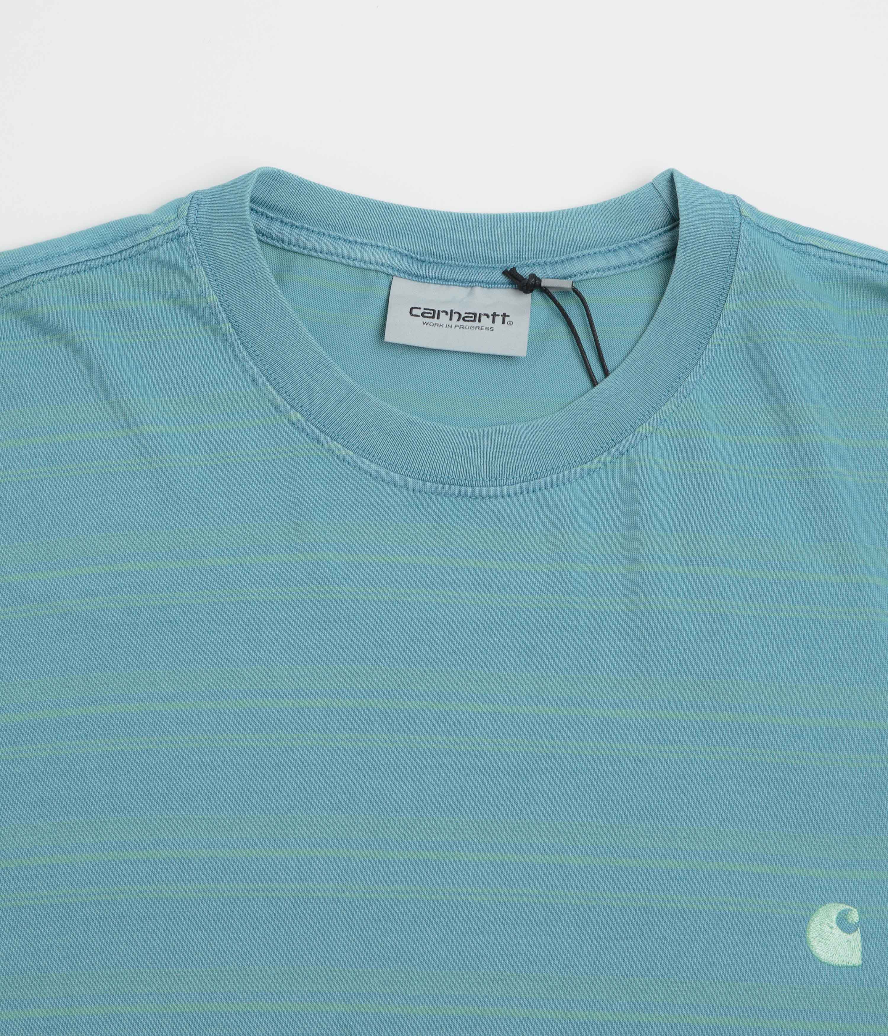 Carhartt Brodine T-Shirt - Brodine Stripe / Saguaro