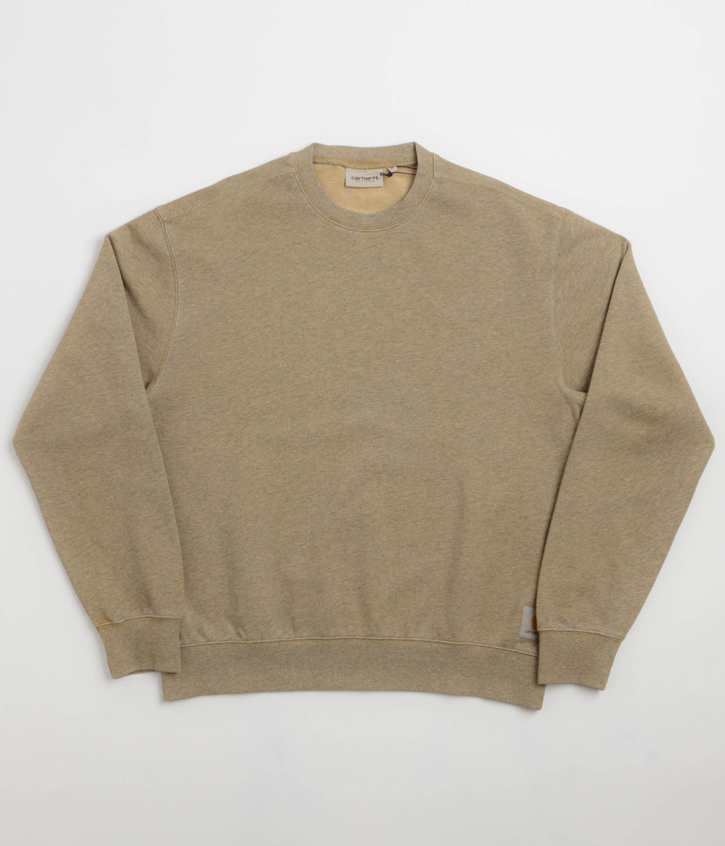 Carhartt Caspian Crewneck Sweatshirt - Dusty Hamilton Brown Heather
