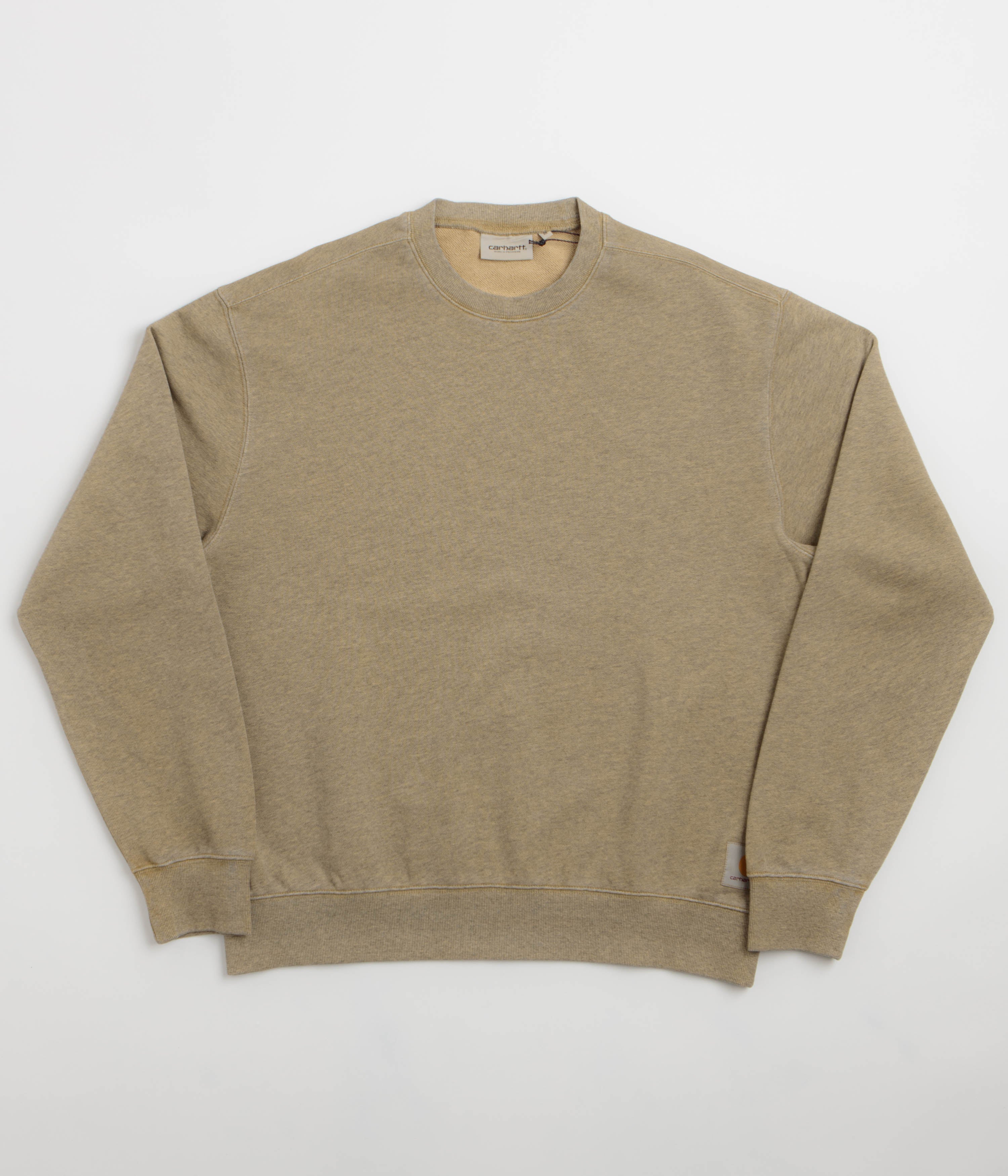 Carhartt Caspian Crewneck Sweatshirt - Dusty Hamilton Brown Heather