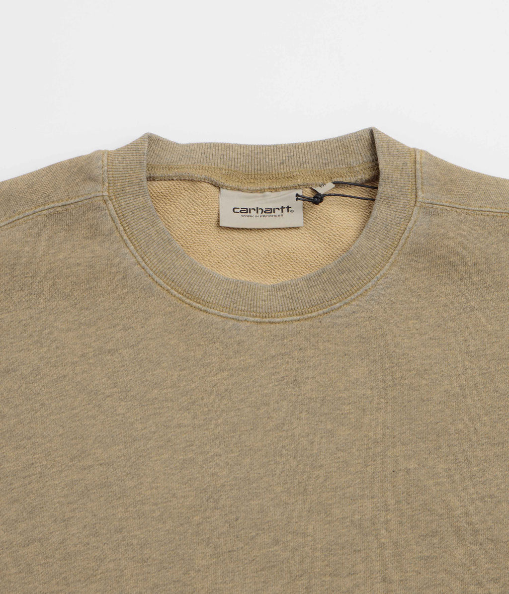 Carhartt Caspian Crewneck Sweatshirt - Dusty Hamilton Brown Heather