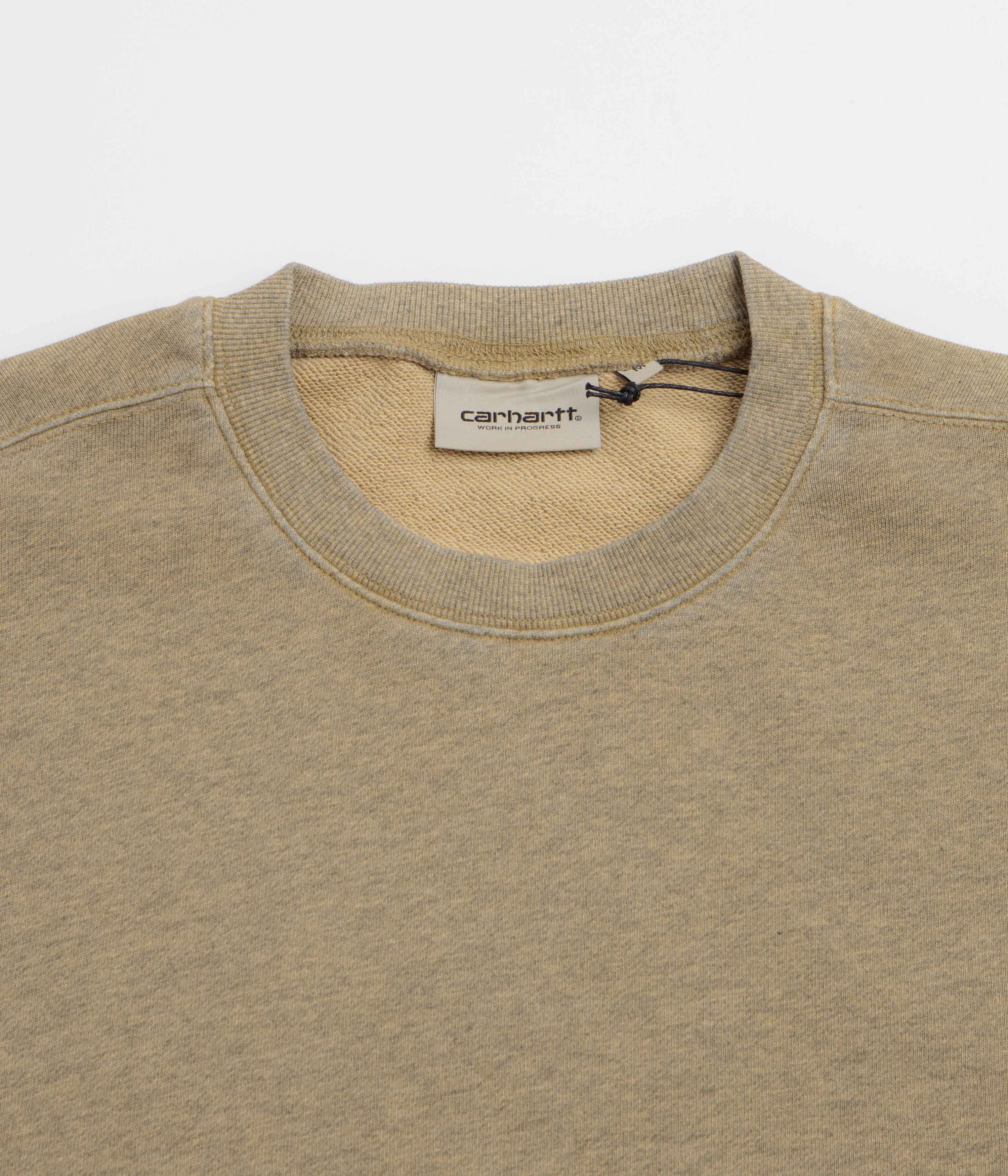 Carhartt Caspian Crewneck Sweatshirt - Dusty Hamilton Brown Heather