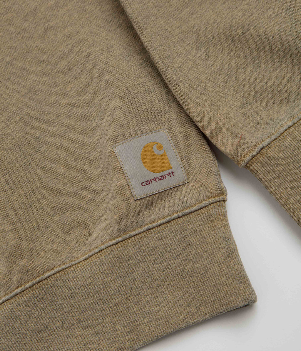Carhartt Caspian Crewneck Sweatshirt - Dusty Hamilton Brown Heather