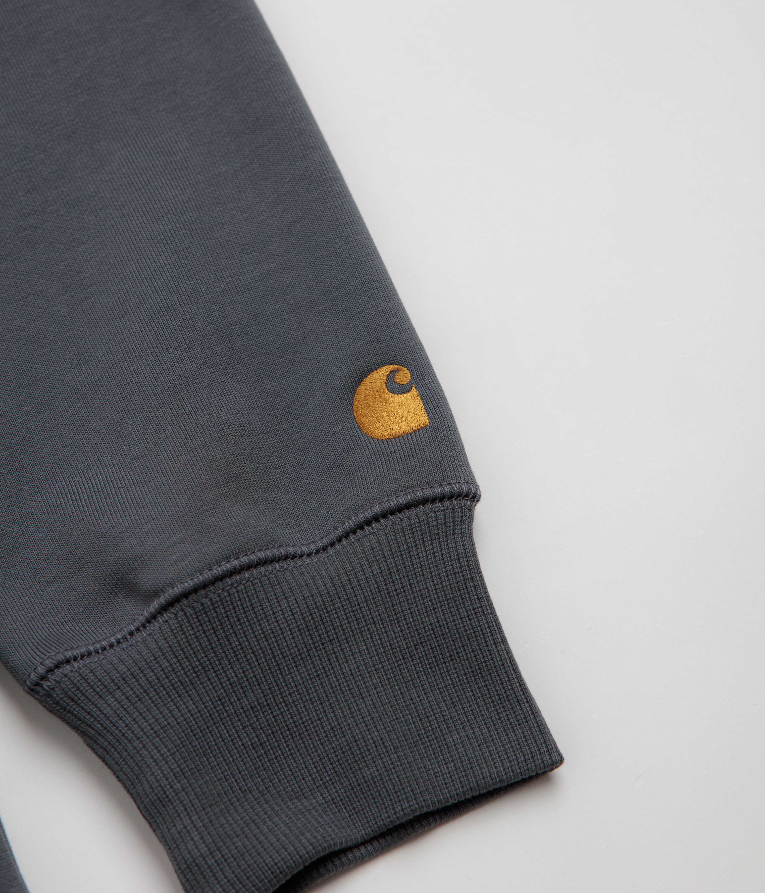 Carhartt Chase Hoodie - Styx / Gold