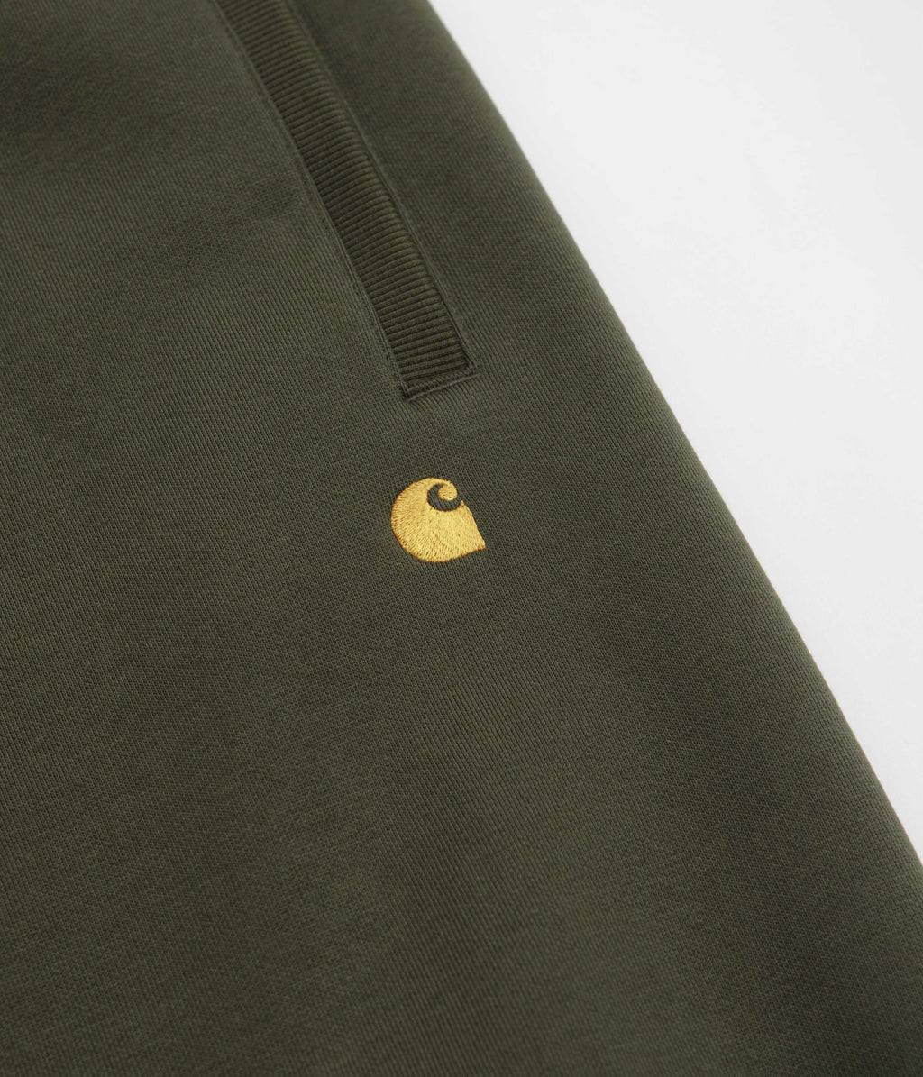 Carhartt Chase Sweatpants - Olive / Gold