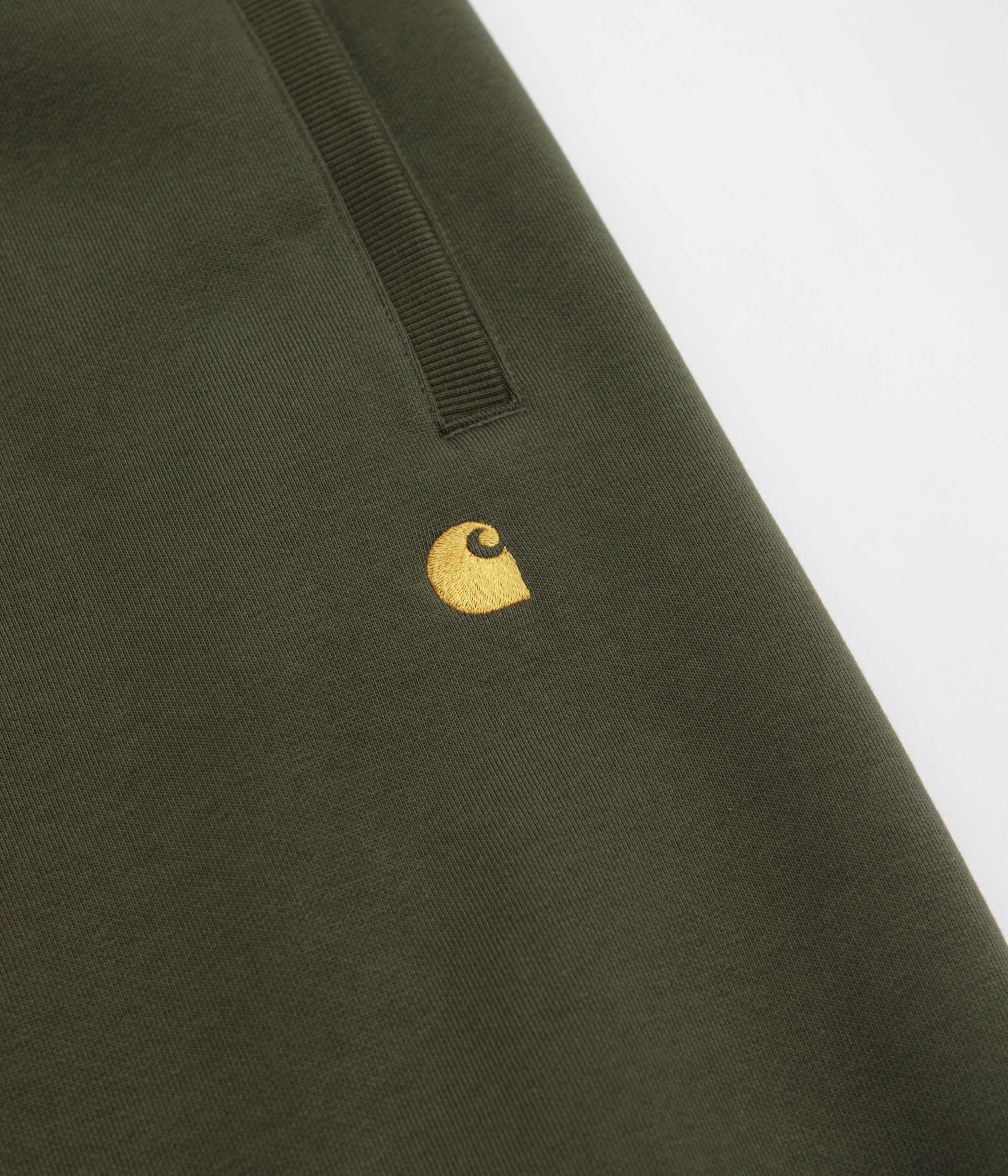 Carhartt Chase Sweatpants - Olive / Gold