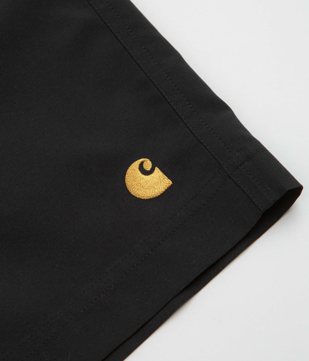 Carhartt Chase Swim Trunks - Black / Gold