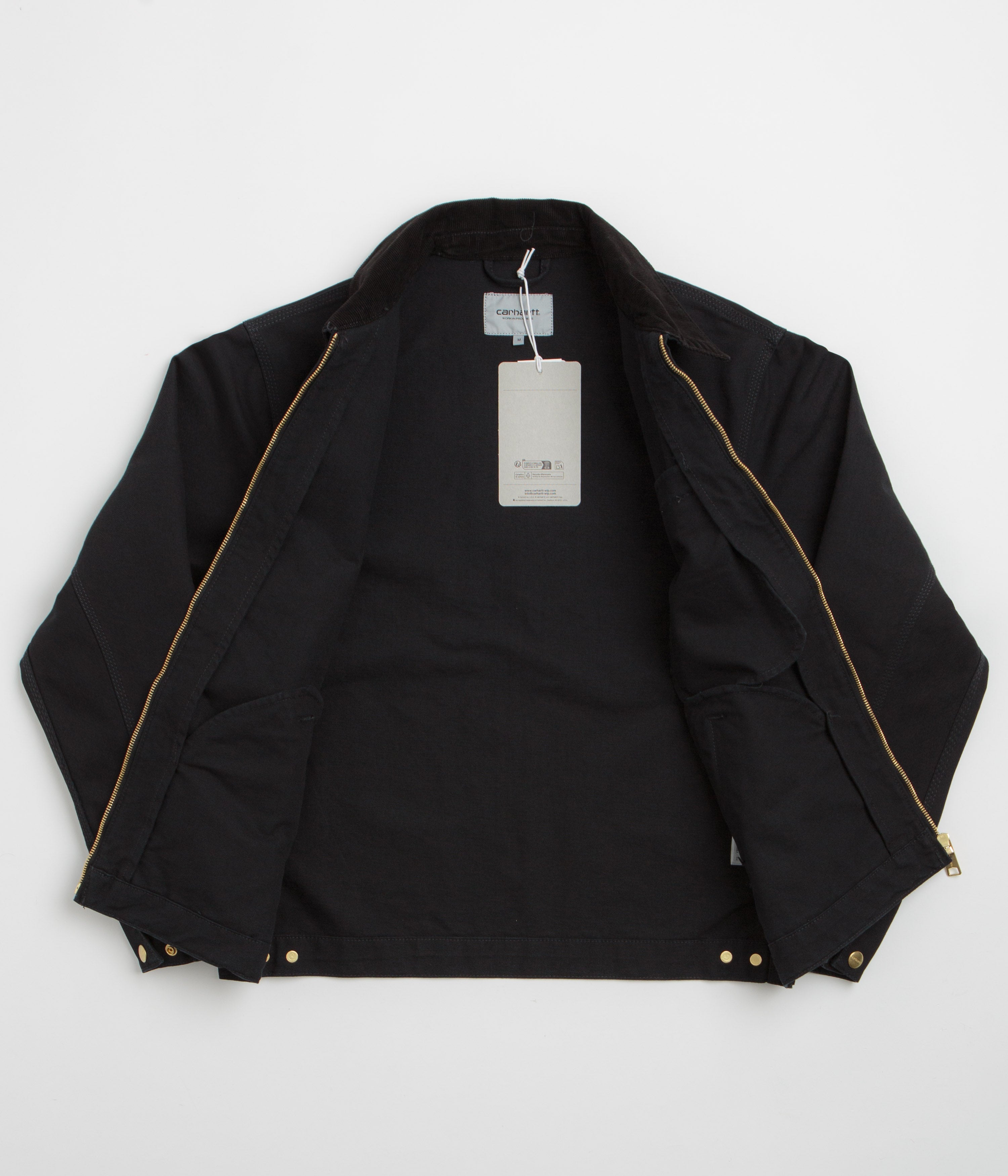 Carhartt Detroit Jacket - Black Rinsed / Black