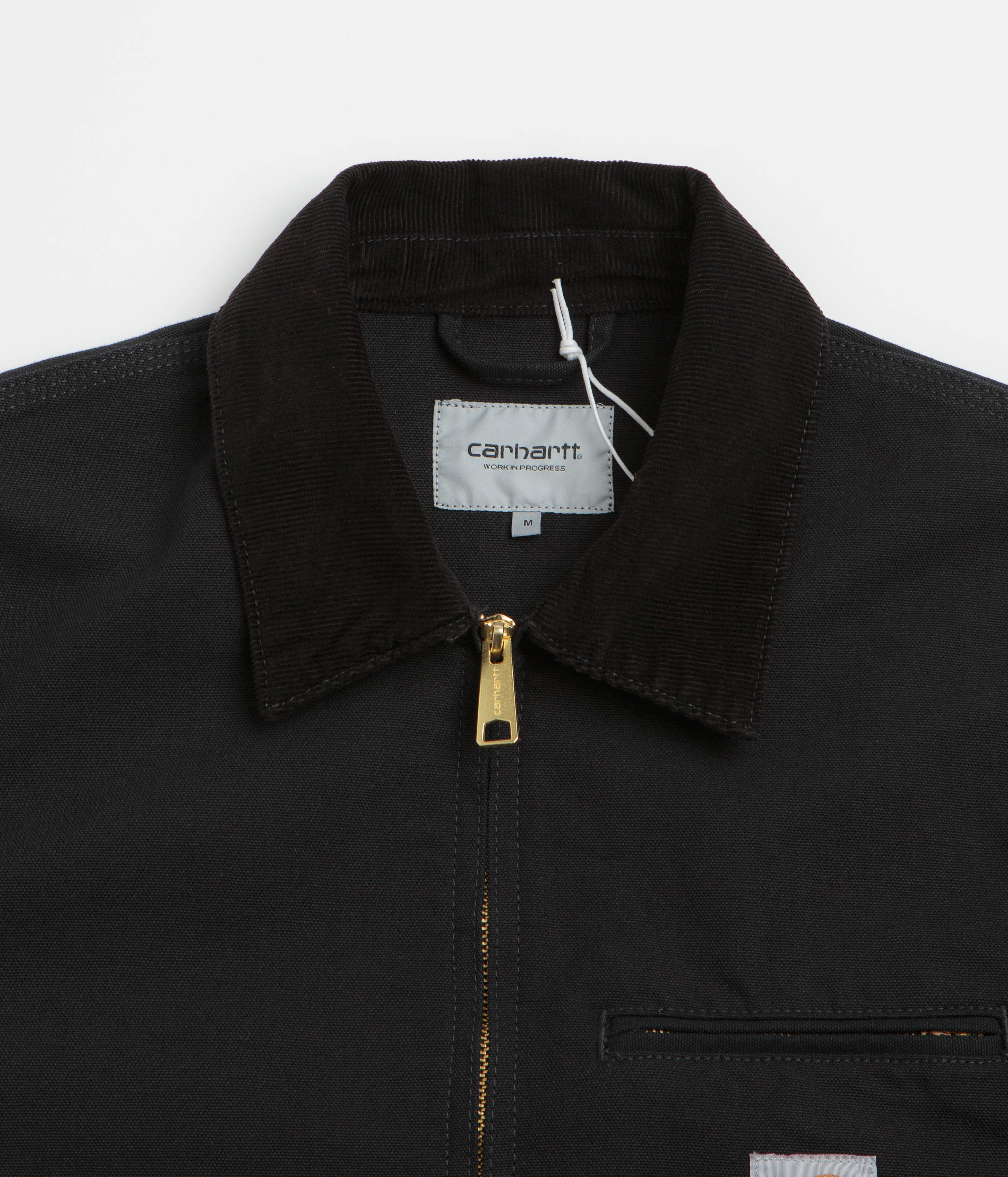 Carhartt Detroit Jacket - Black Rinsed / Black