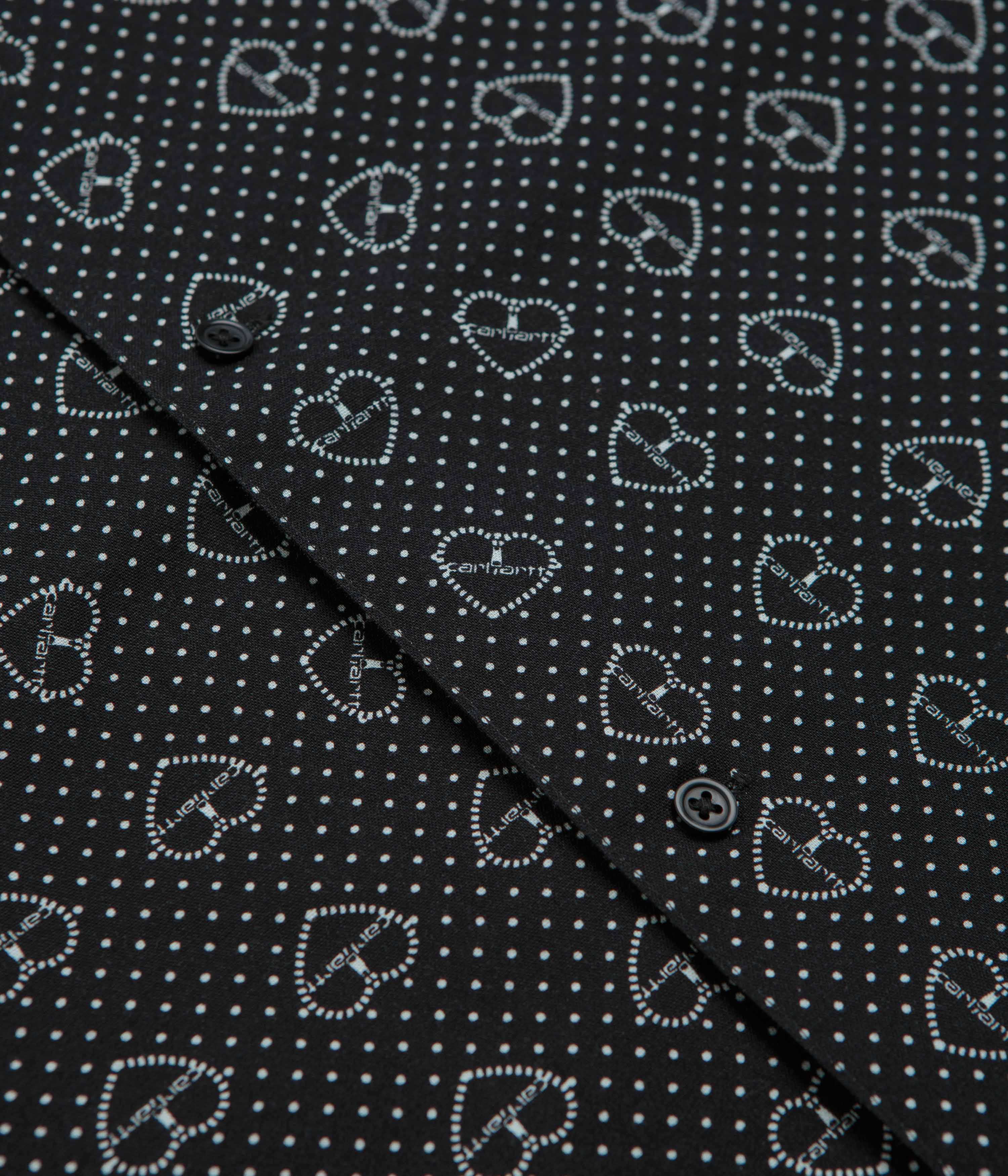 Carhartt Furoshiki Short Sleeve Shirt - Furoshiki Print / Black