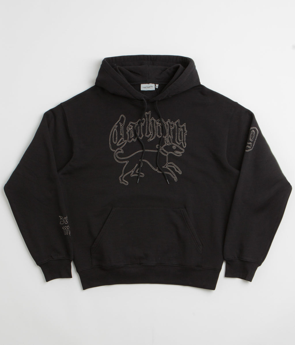 Carhartt Hackwork Hoodie - Black / Wall