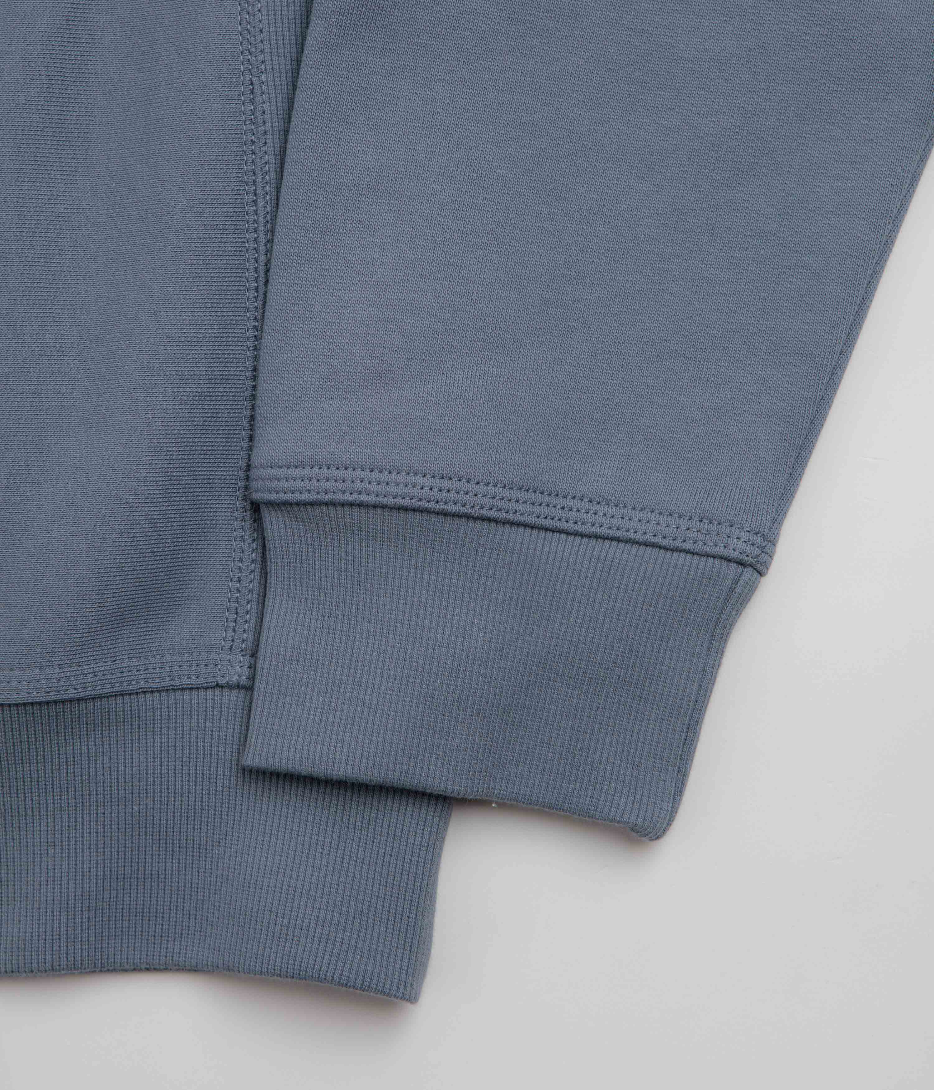 Carhartt Half Zip American Script Sweatshirt - Shady Blue