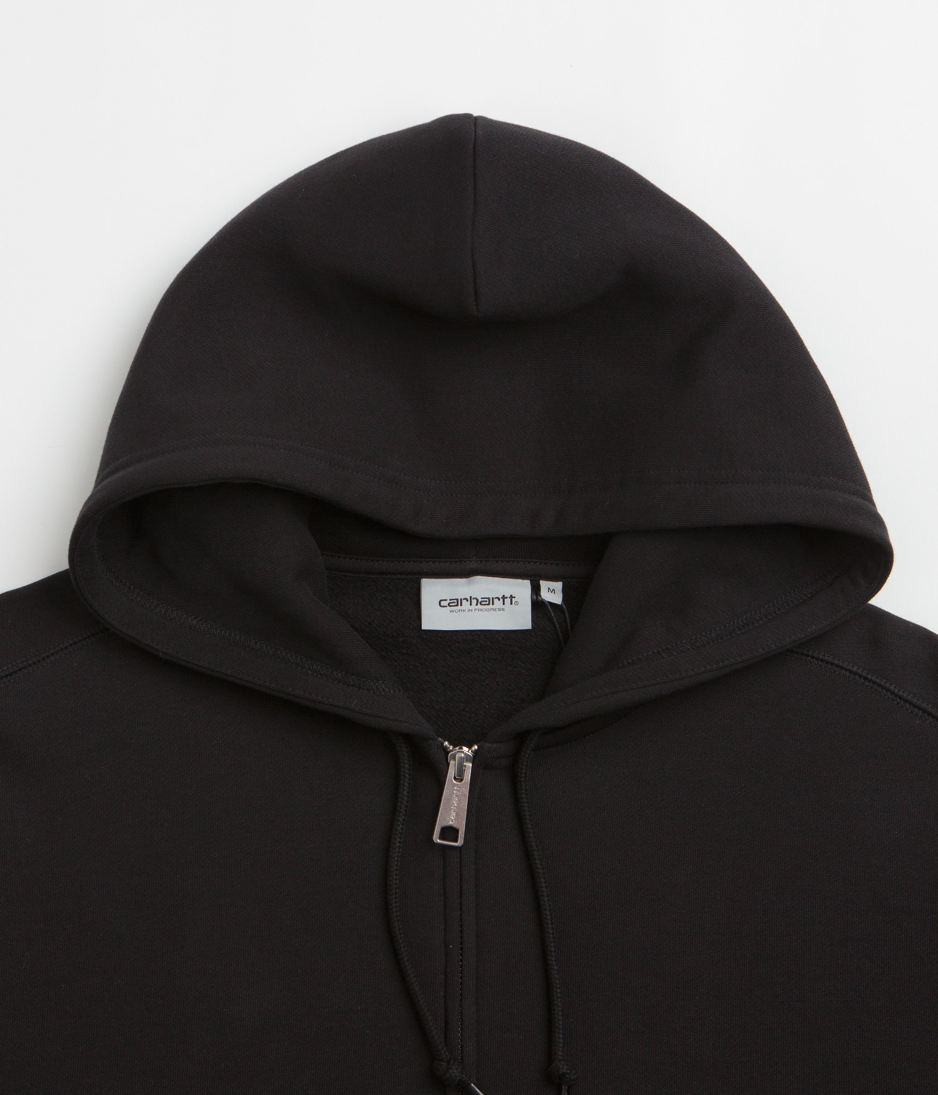 Carhartt Hooded WIP Label Sweat Jacket - Black