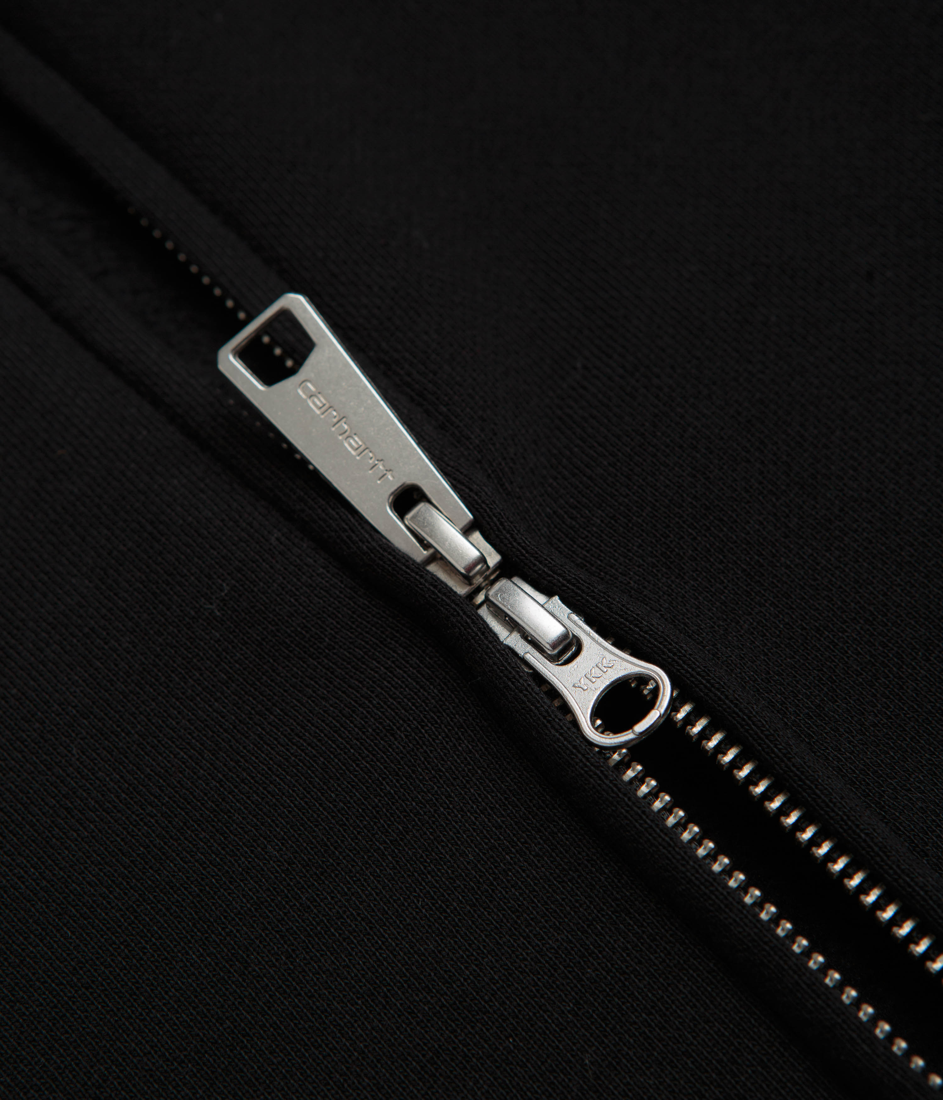 Carhartt Hooded WIP Label Sweat Jacket - Black