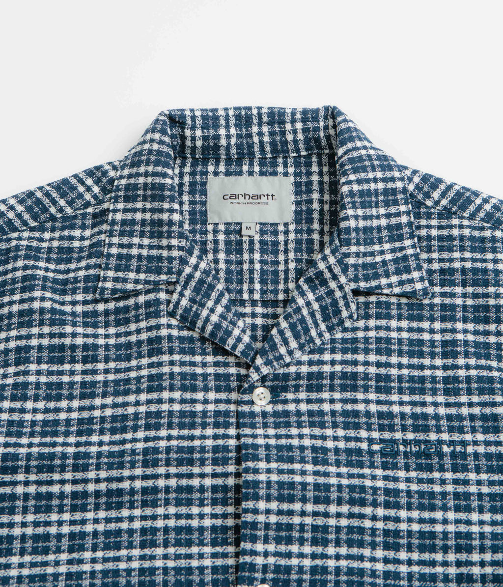 Carhartt Kander Short Sleeve Shirt - Kander Check / Blue River