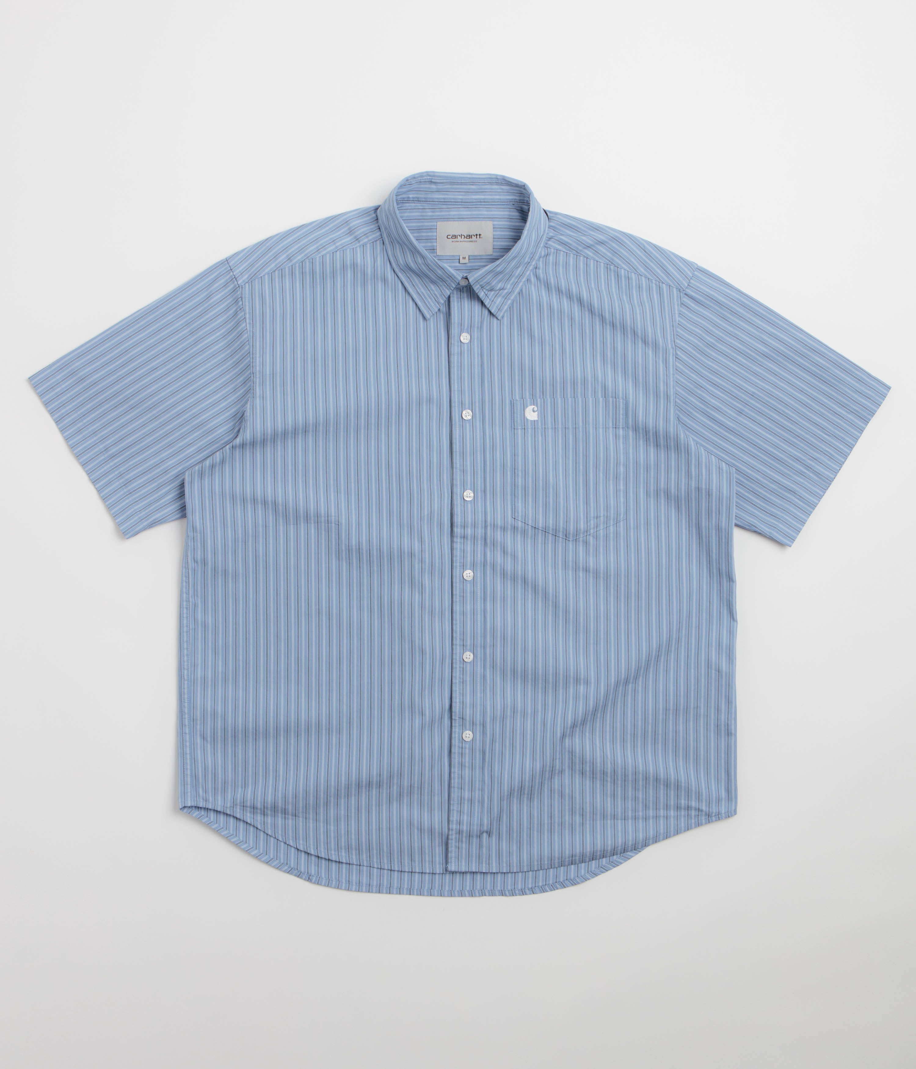 Carhartt Keene Short Sleeve Shirt - Keene Stripe / Curacao