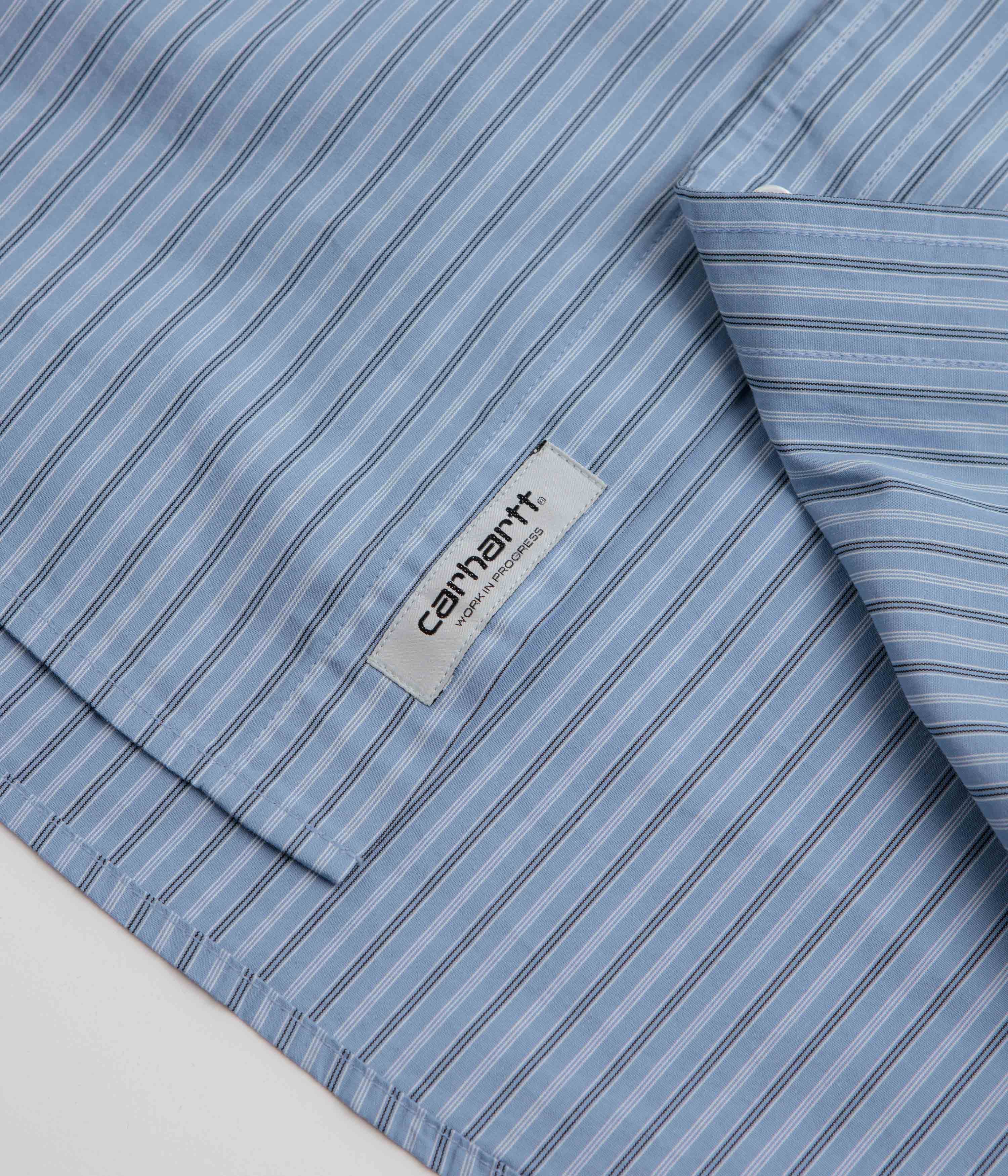 Carhartt Keene Short Sleeve Shirt - Keene Stripe / Curacao