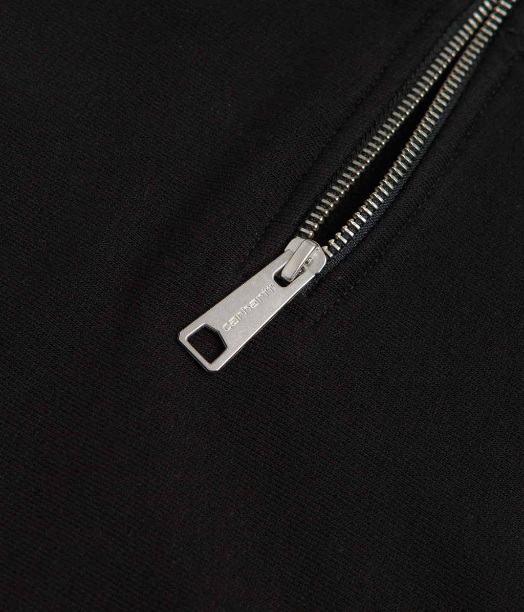 Carhartt Longhand Half Zip Sweatshirt - Black / White