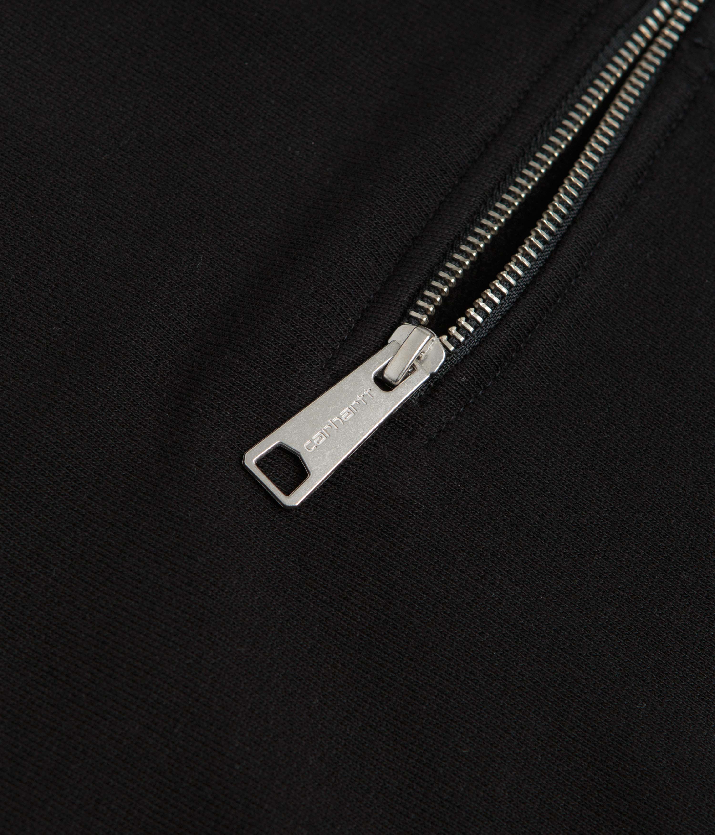 Carhartt Longhand Half Zip Sweatshirt - Black / White
