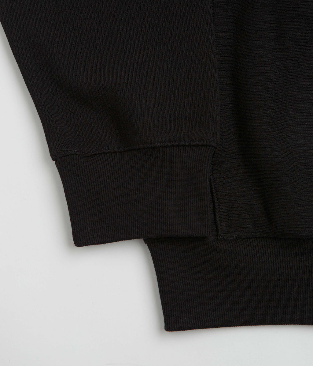 Carhartt Longhand Half Zip Sweatshirt - Black / White