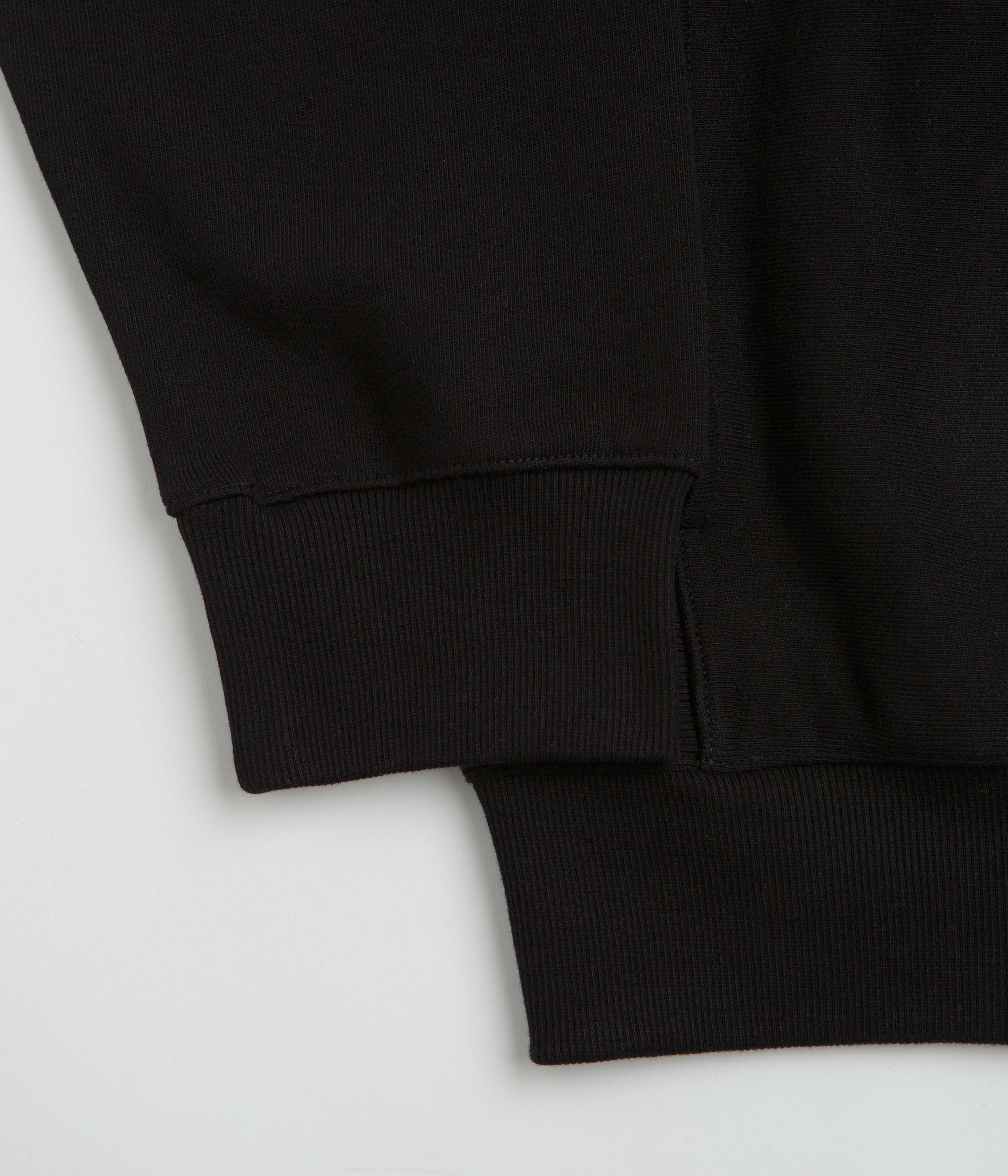 Carhartt Longhand Half Zip Sweatshirt - Black / White