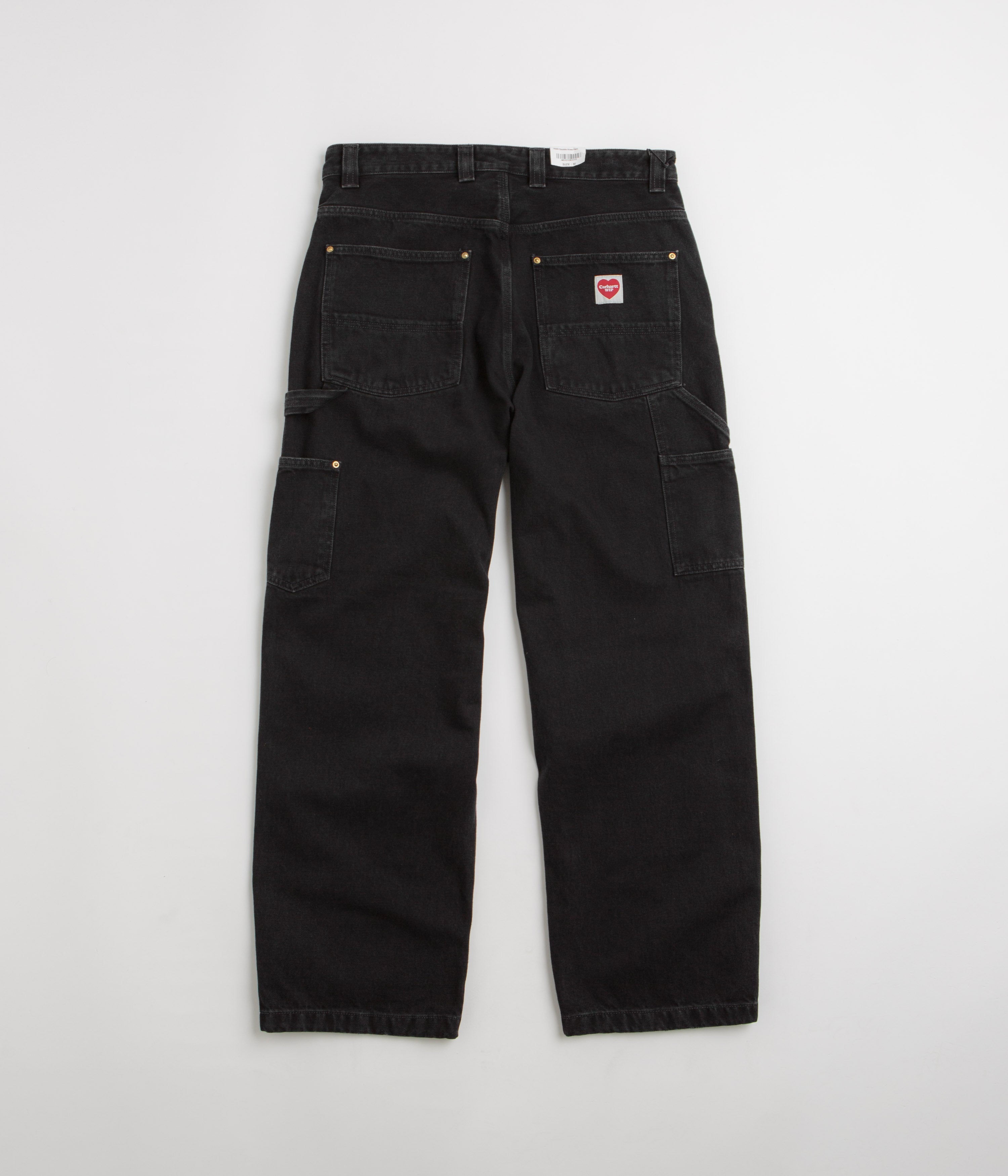 Carhartt Nash Double Knee Pants - Black Stone Washed