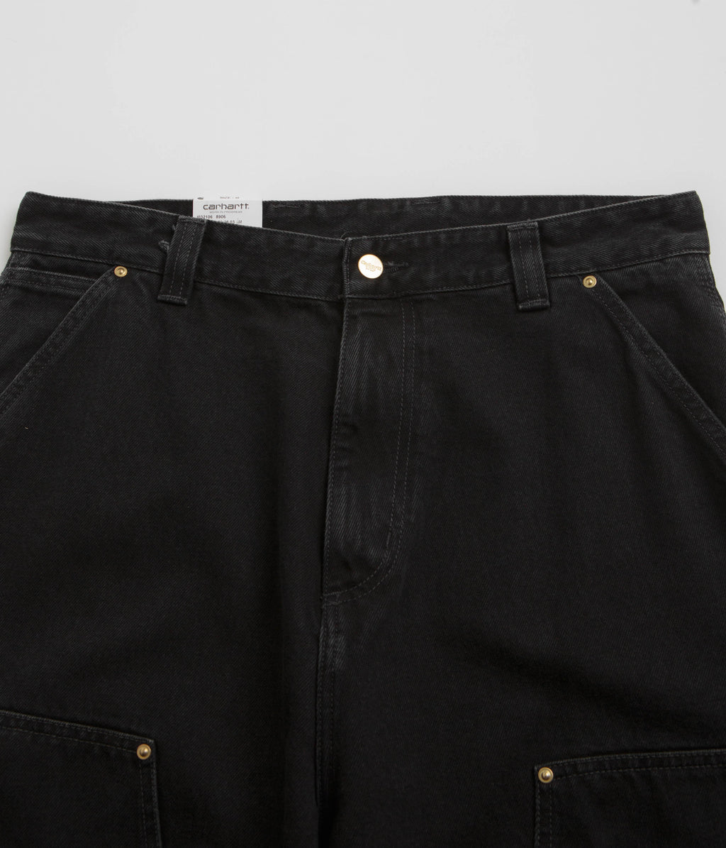 Carhartt Nash Double Knee Pants - Black Stone Washed