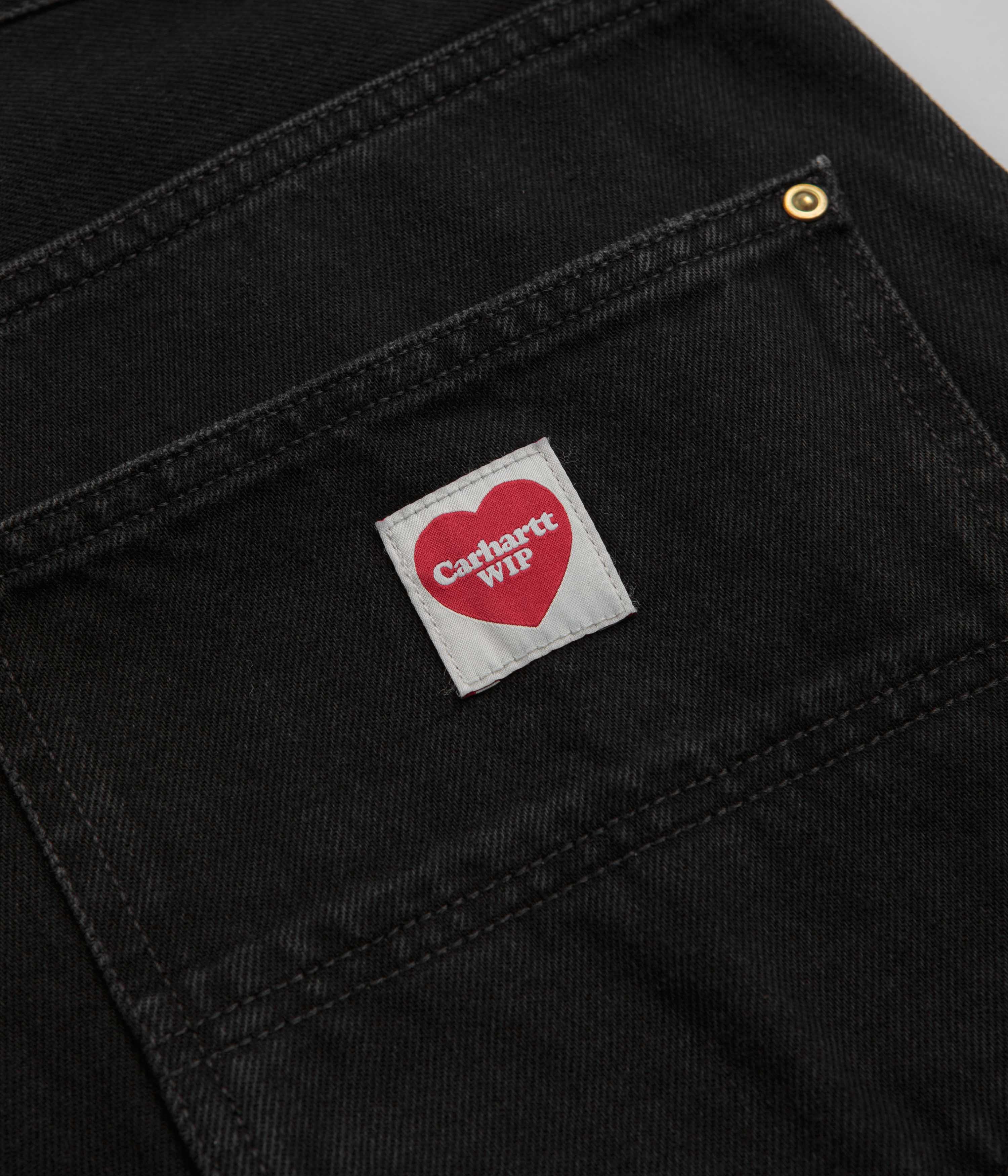 Carhartt Nash Double Knee Pants - Black Stone Washed