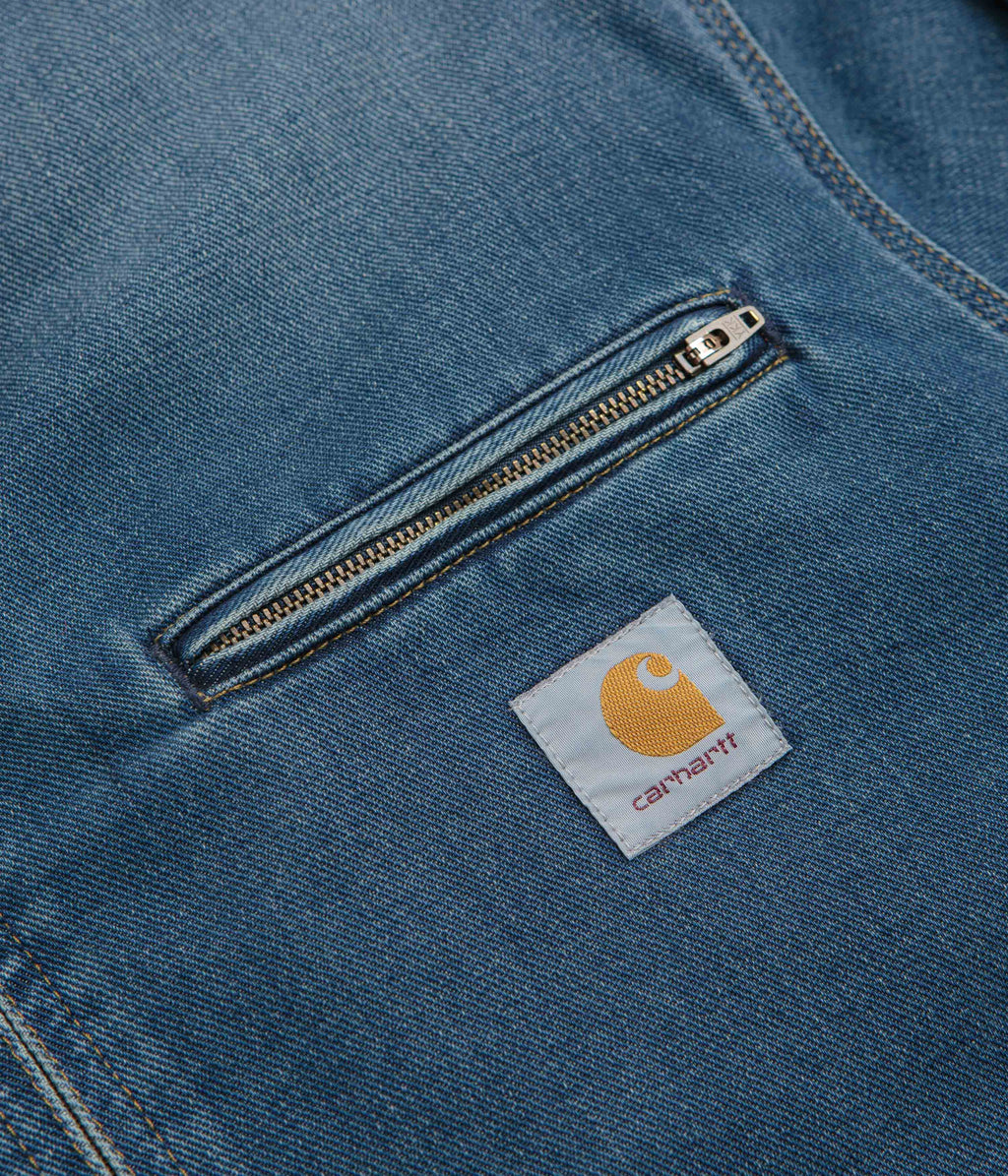 Carhartt OG Detroit Jacket - Blue / Dusty Hamilton Brown Dark Wash