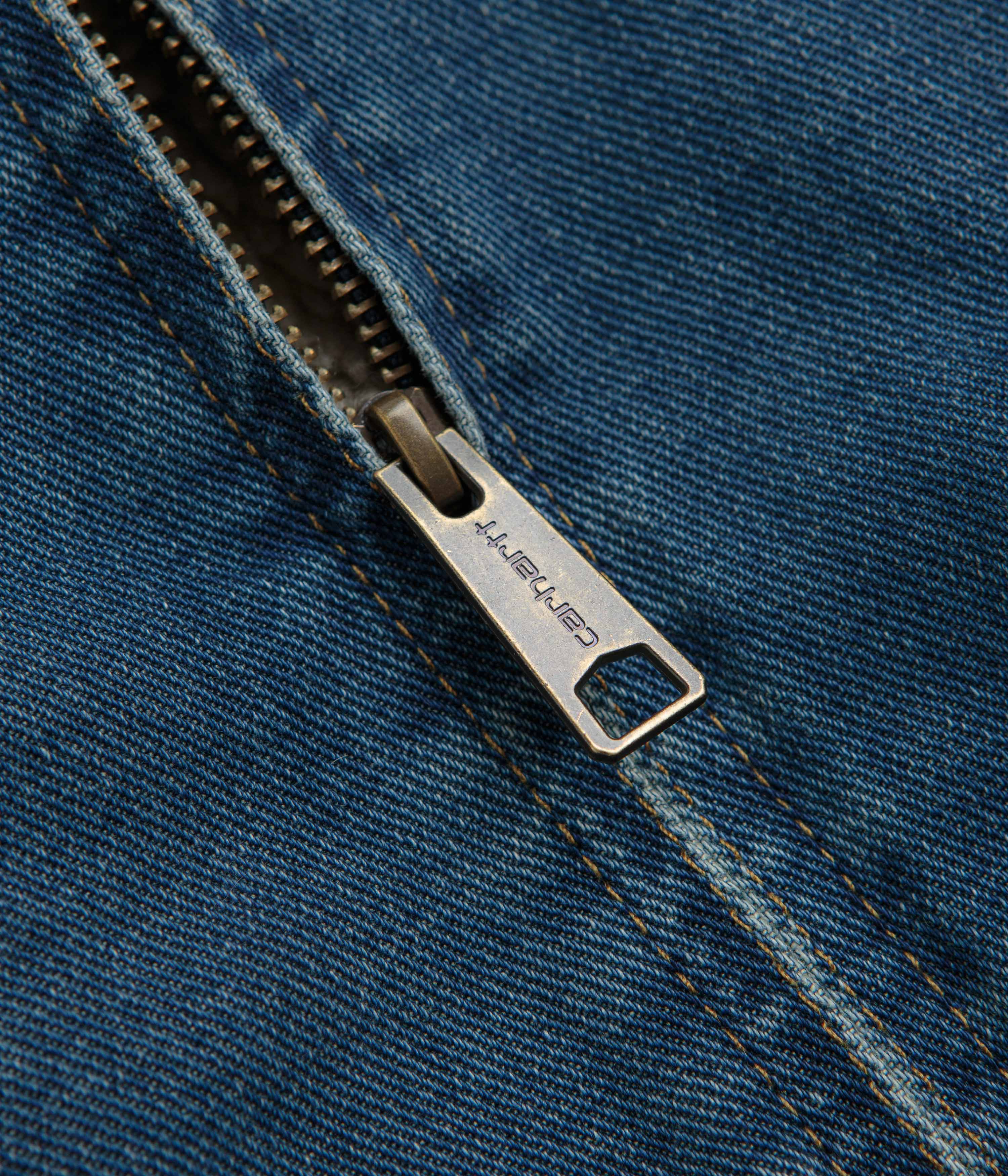 Carhartt OG Detroit Jacket - Blue / Dusty Hamilton Brown Dark Wash