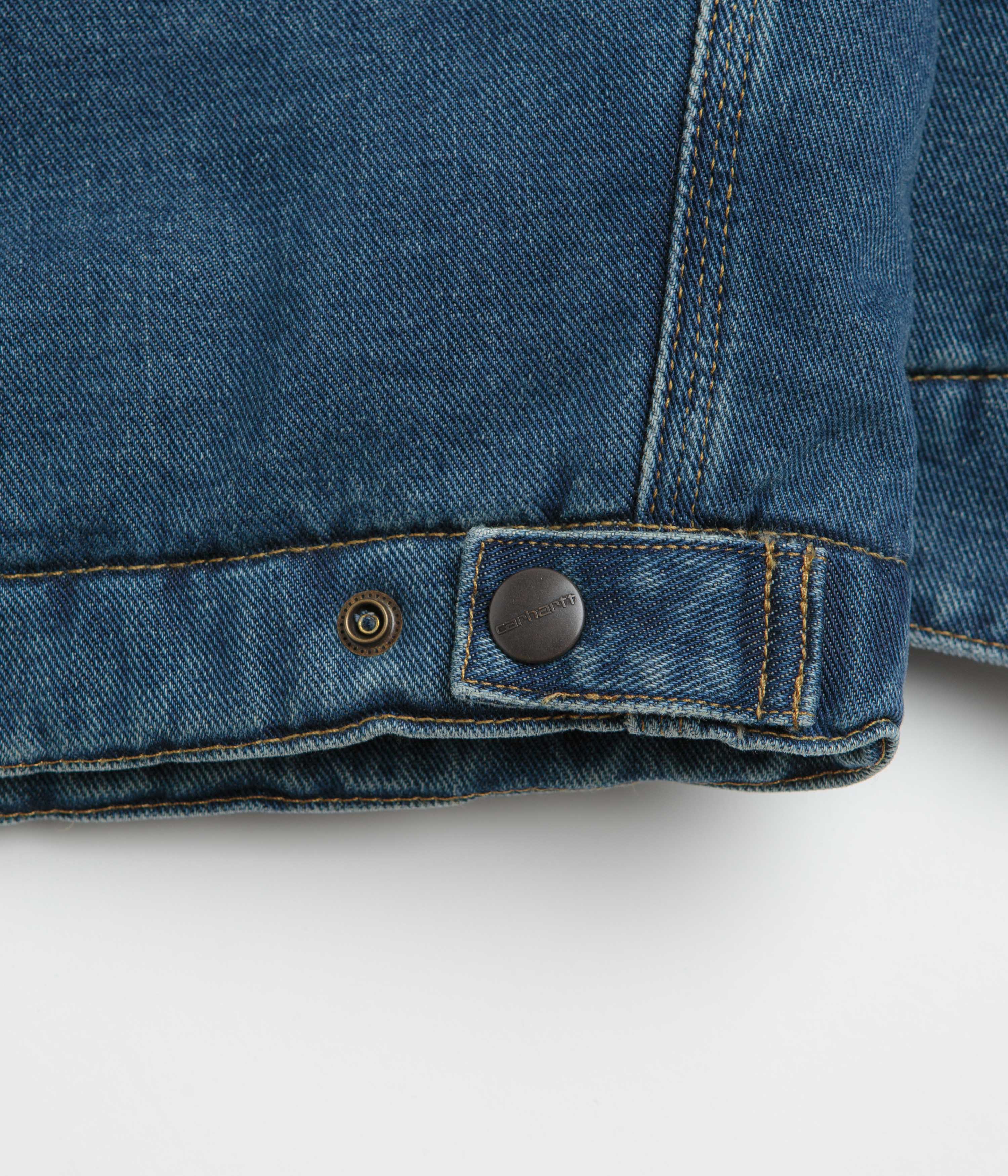 Carhartt OG Detroit Jacket - Blue / Dusty Hamilton Brown Dark Wash