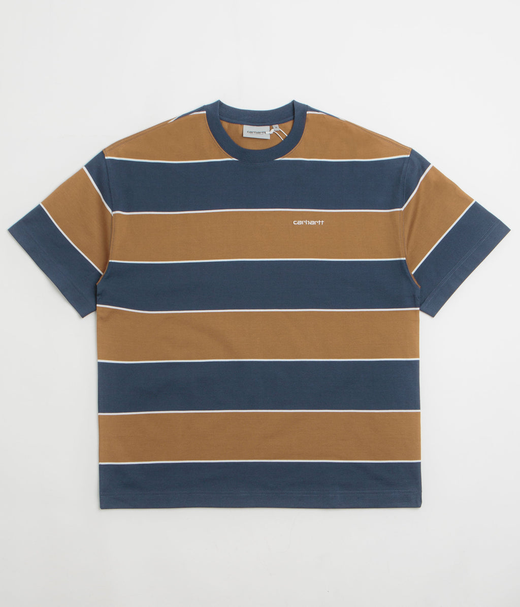 Carhartt Quinby T-Shirt - Quinby Stripe / Blue