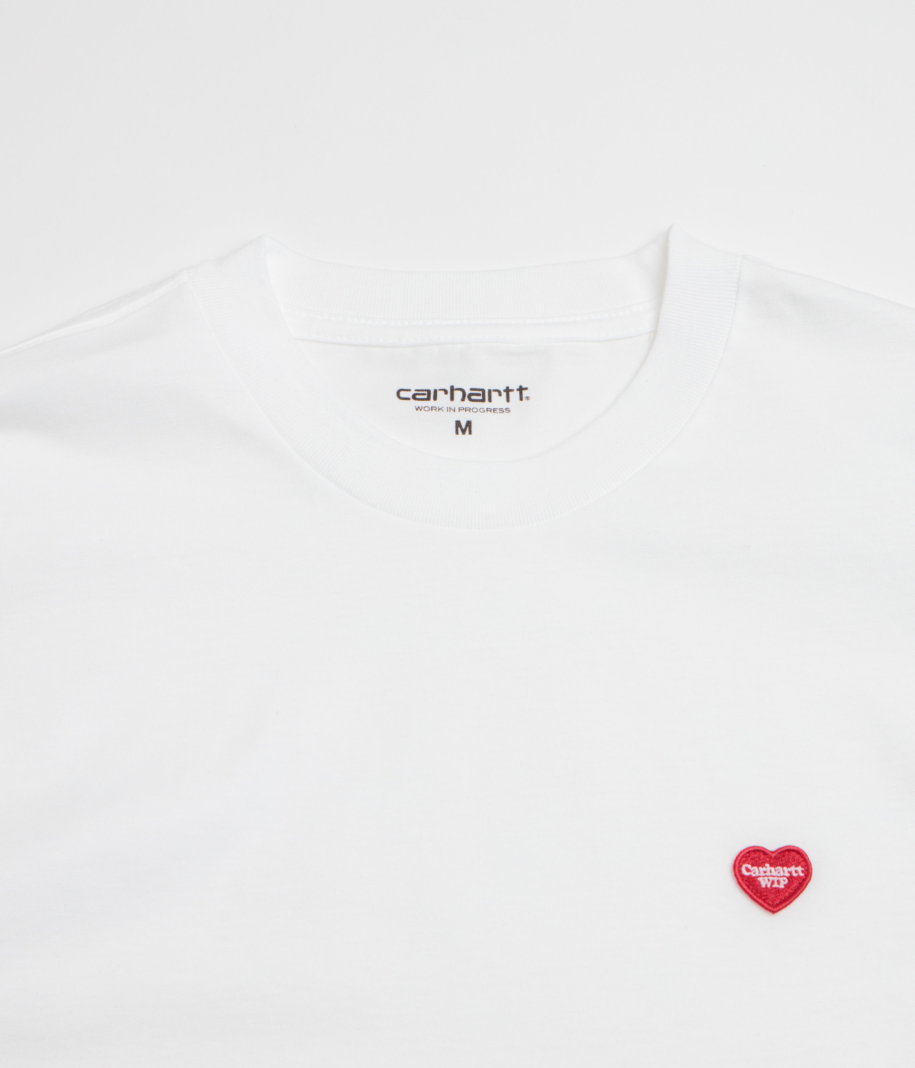 Carhartt Small Heart T-Shirt - White / Red