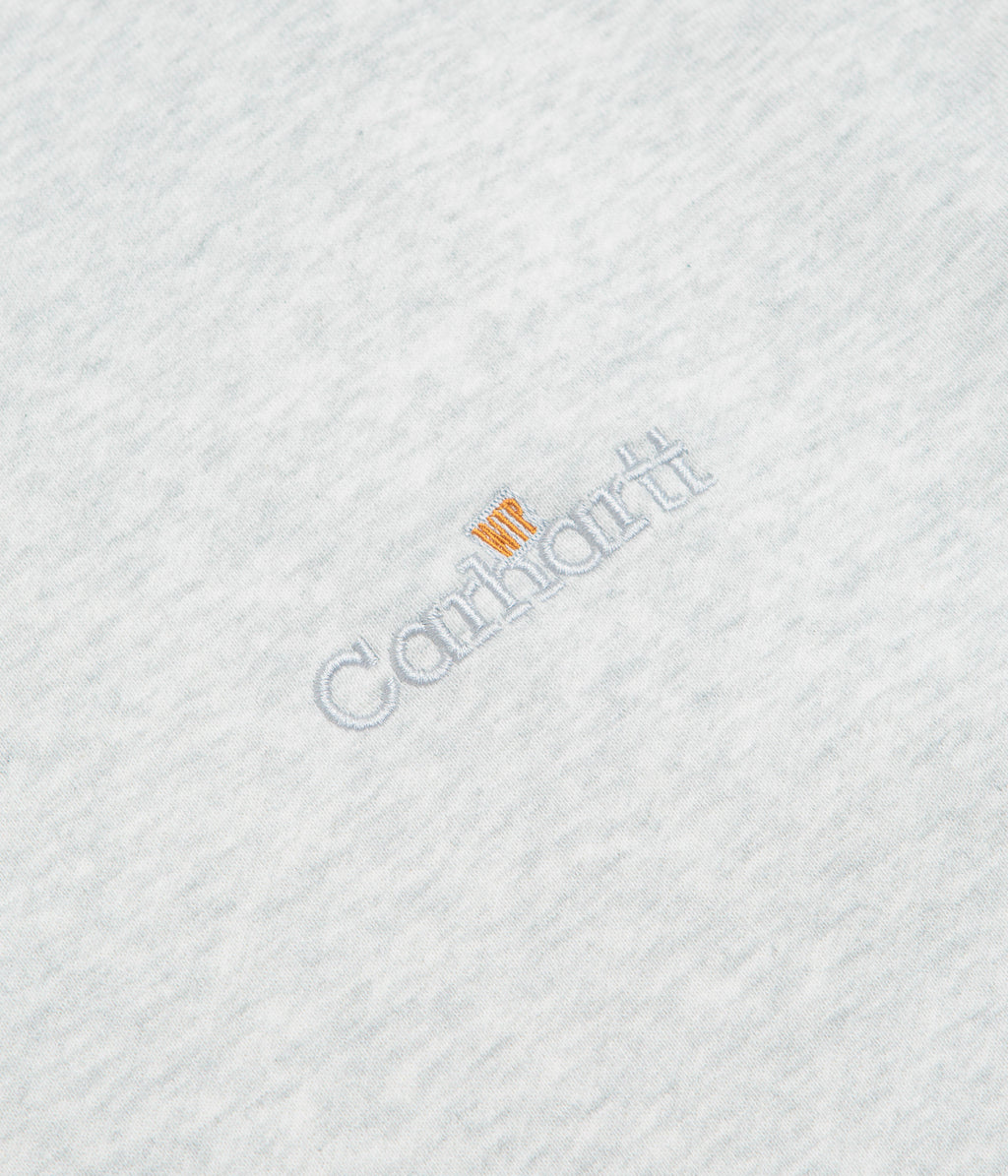 Carhartt WIP Label Polo Sweatshirt - Ash Heather