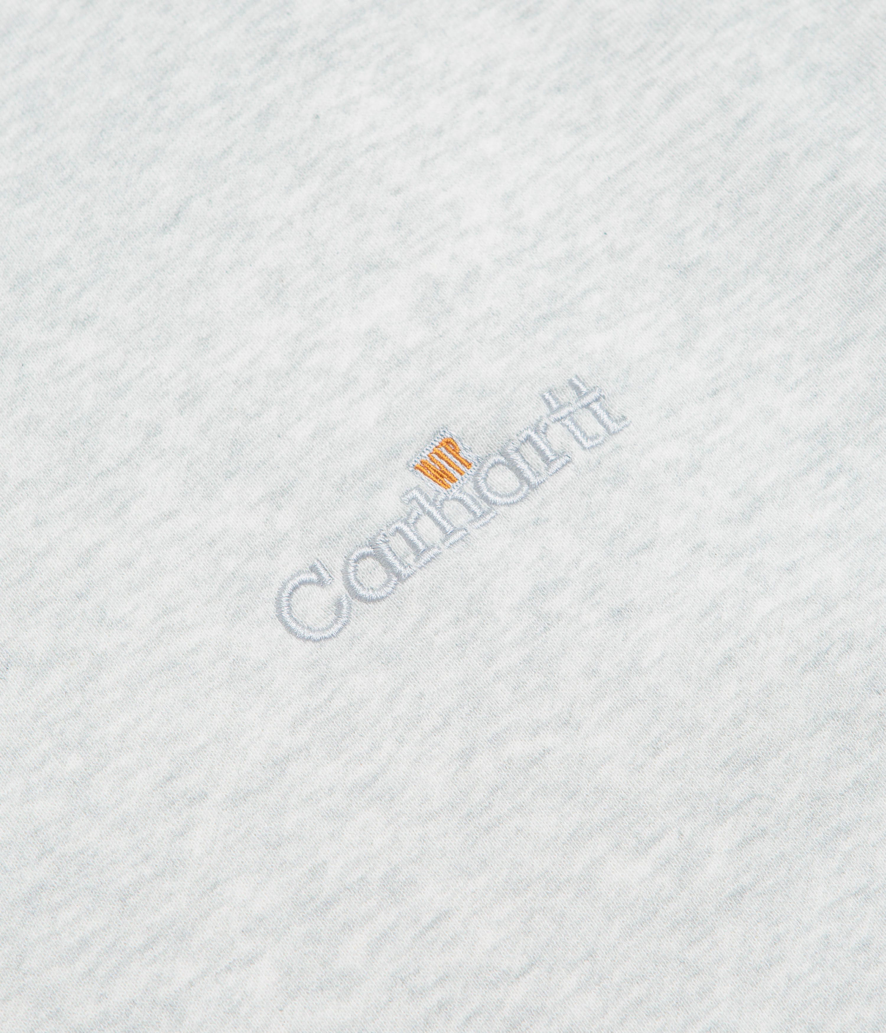 Carhartt WIP Label Polo Sweatshirt - Ash Heather