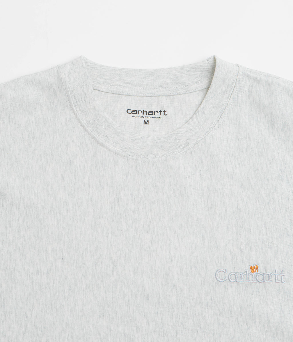 Carhartt WIP Label T-Shirt - Ash Heather