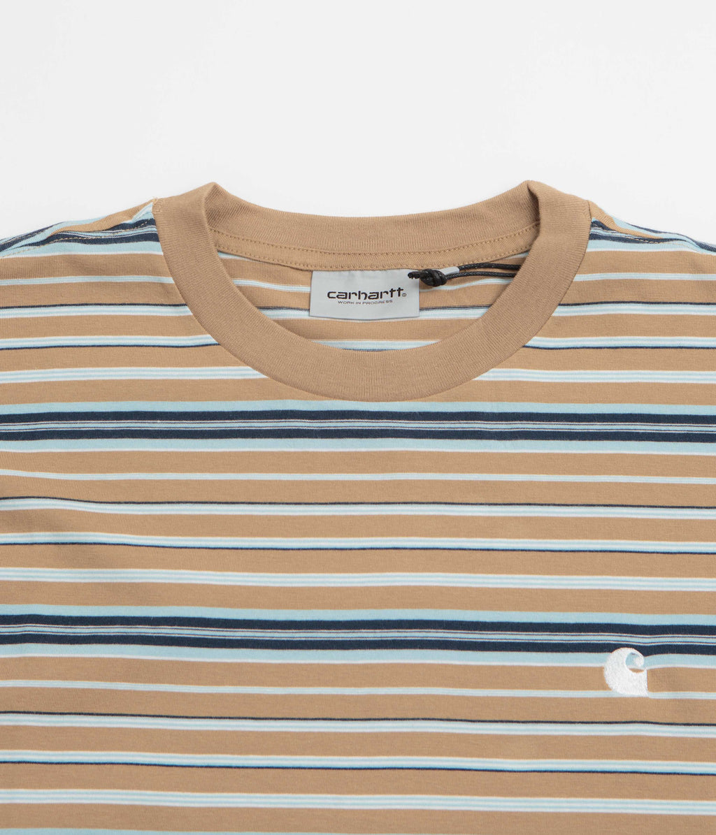 Carhartt Zane T-Shirt - Zane Stripe / Peanut