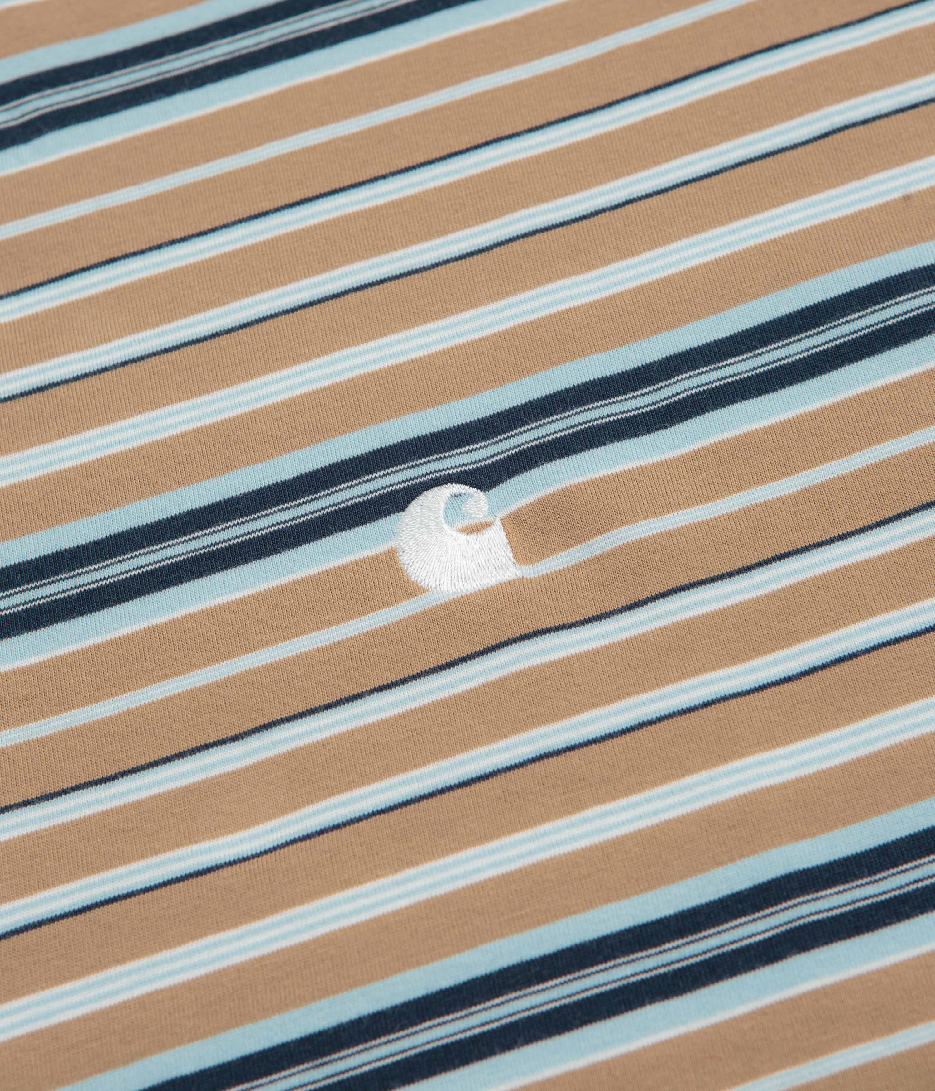 Carhartt Zane T-Shirt - Zane Stripe / Peanut