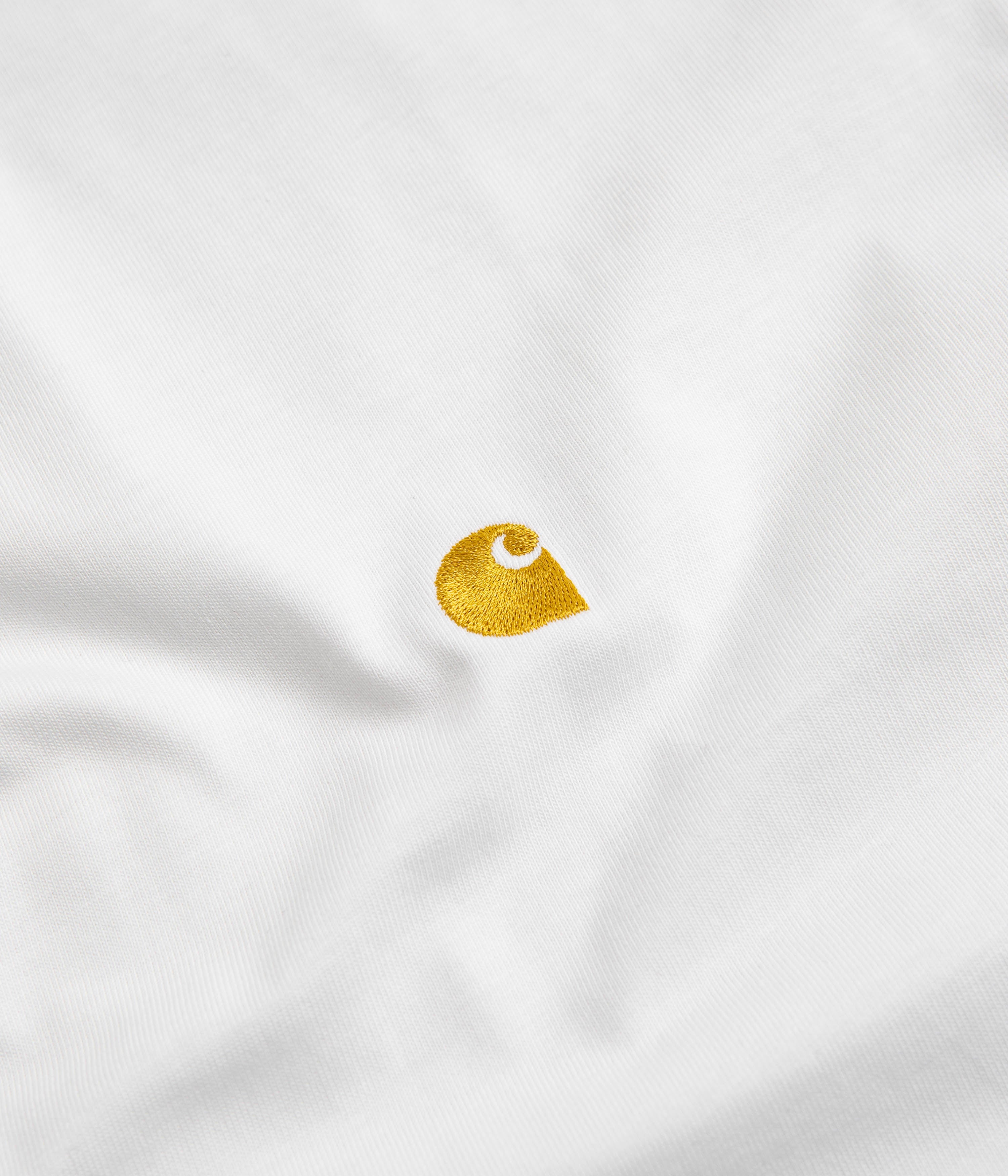 Carhartt Chase T-Shirt - White / Gold