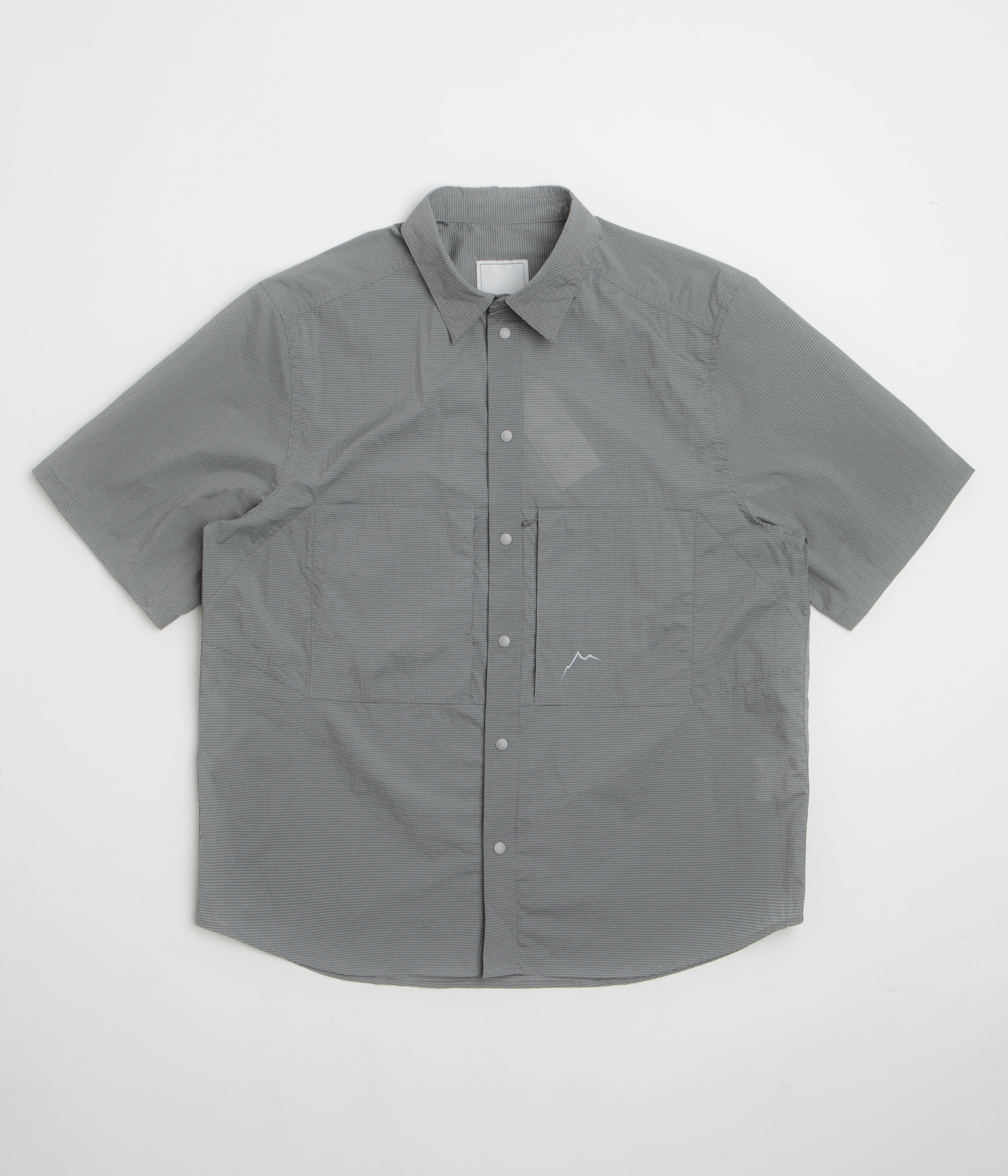 Cayl CHK 2Pocket Short Sleeve Shirt - Dark Grey