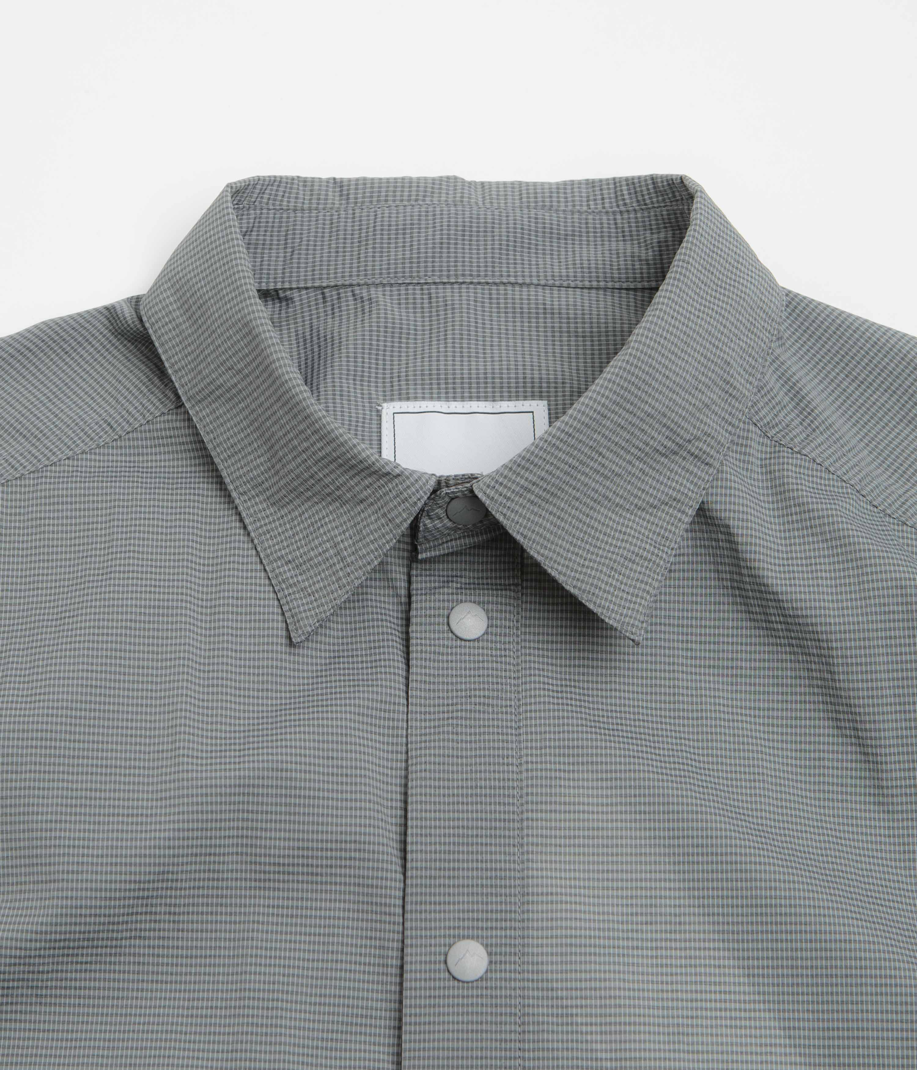 Cayl CHK 2Pocket Short Sleeve Shirt - Dark Grey