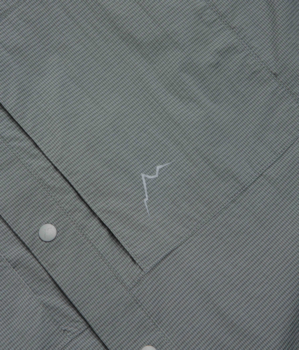 Cayl CHK 2Pocket Short Sleeve Shirt - Dark Grey