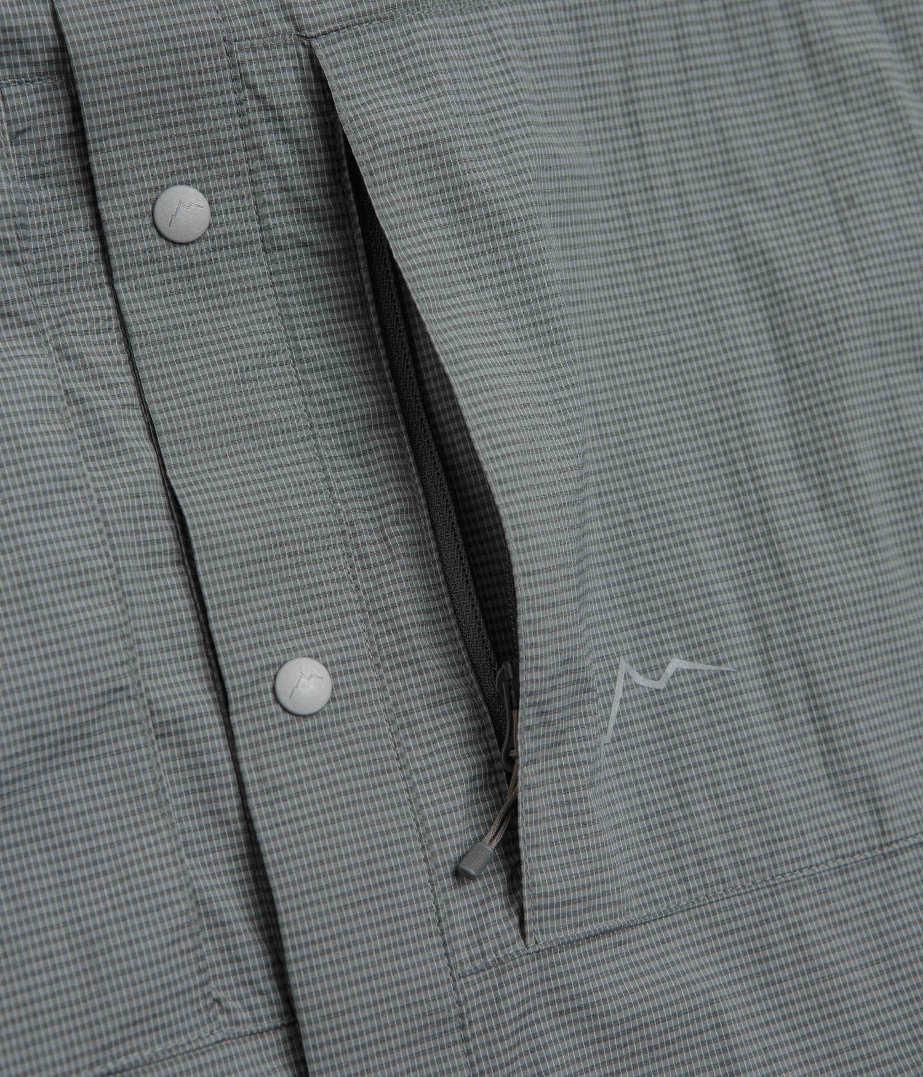 Cayl CHK 2Pocket Short Sleeve Shirt - Dark Grey