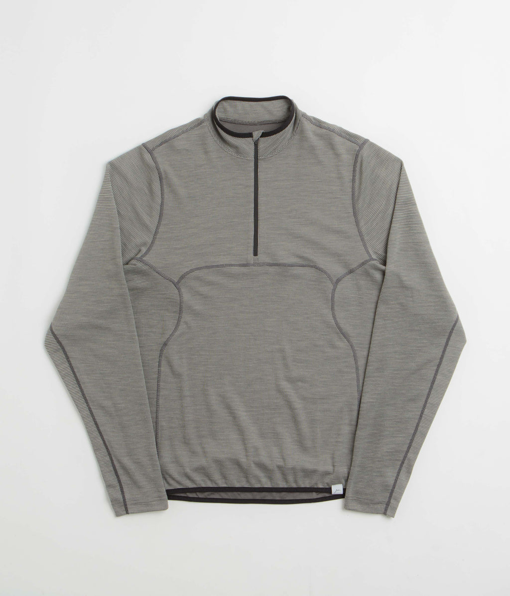 Cayl Live Wool Mix Half Zip Sweatshirt - Charcoal