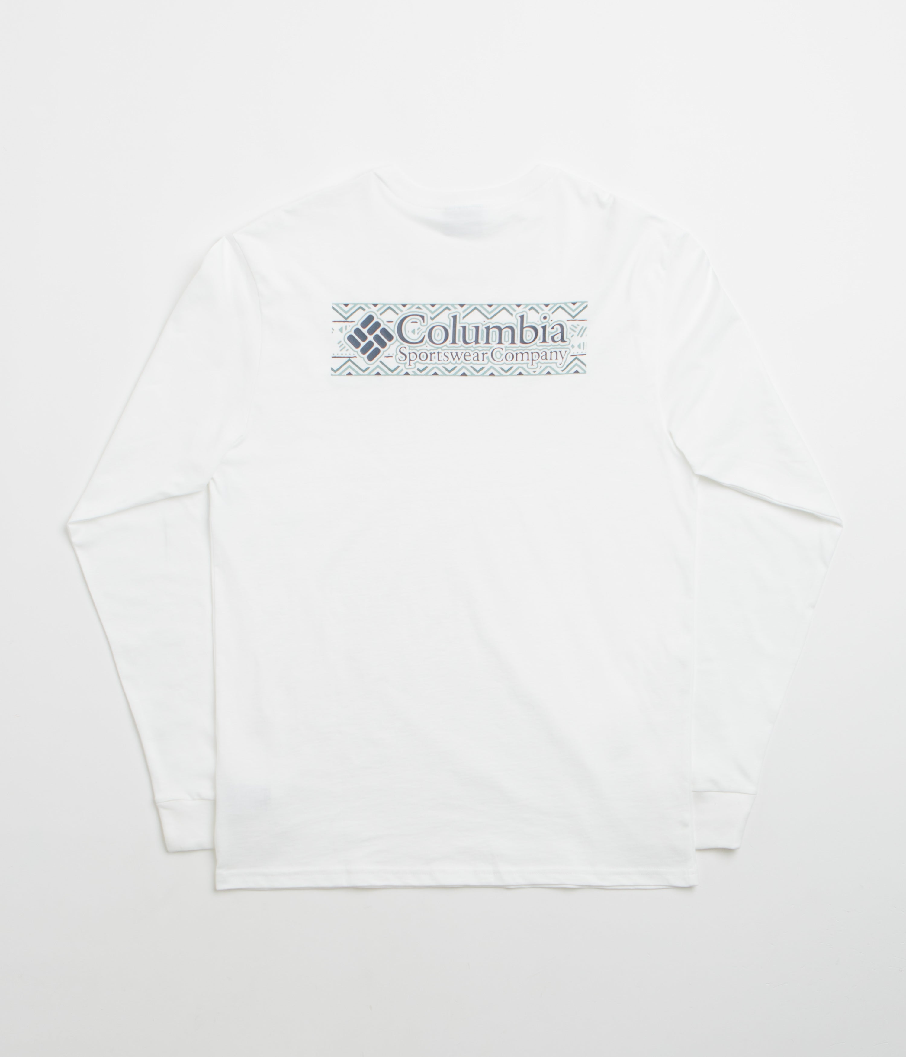 Columbia Explorers Canyon Long Sleeve T-Shirt - White / Branded Blanket