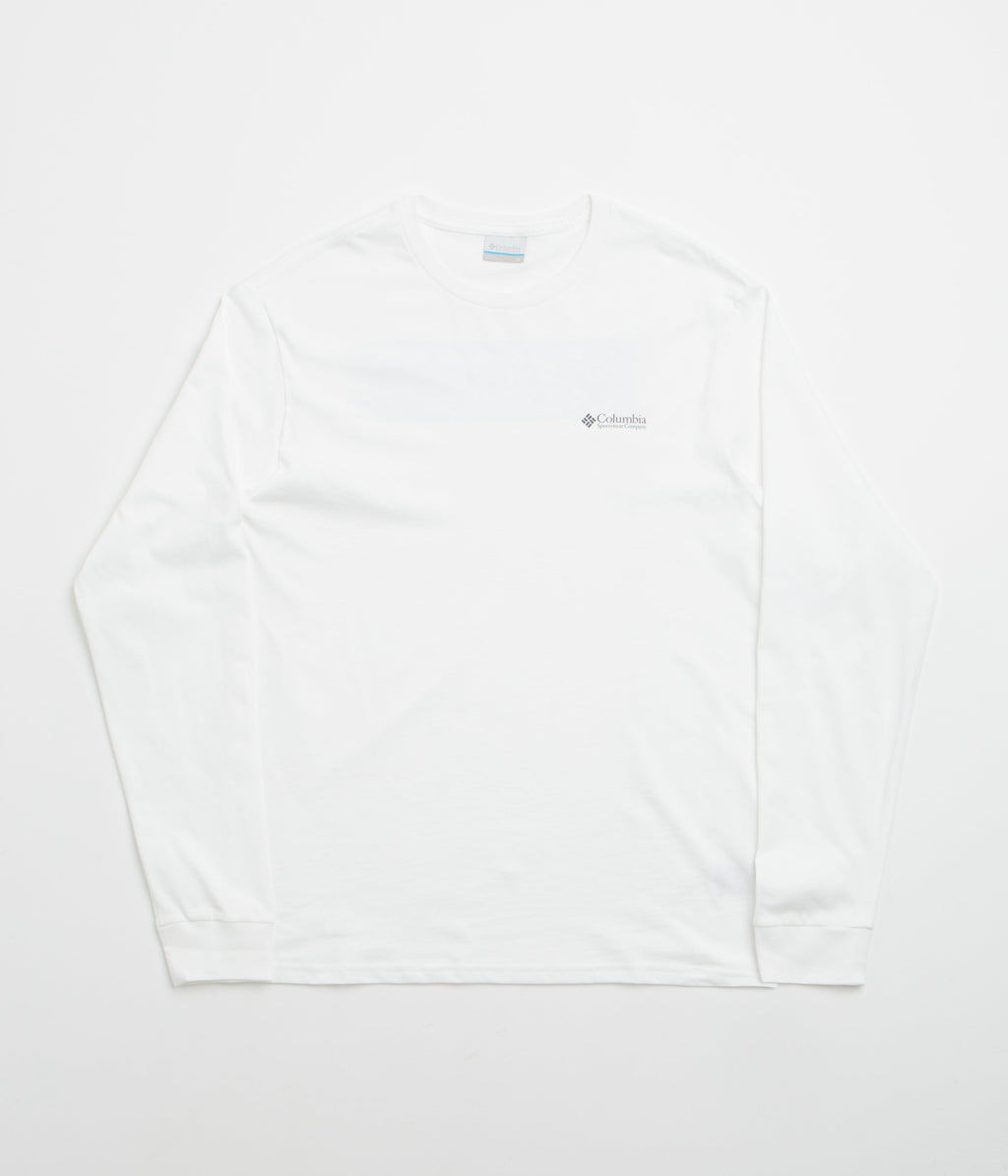 Columbia Explorers Canyon Long Sleeve T-Shirt - White / Branded Blanket