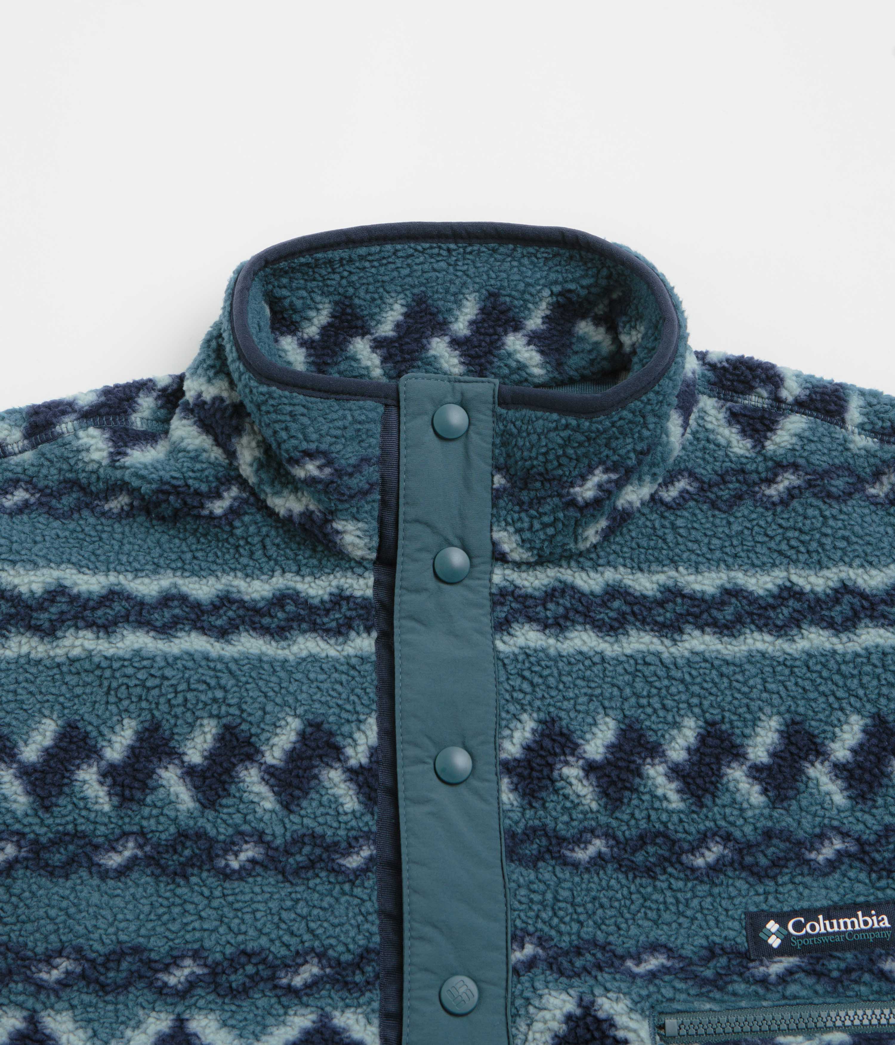 Columbia Helvetia II Printed Half Snap Fleece - Everblue / KnitKnot