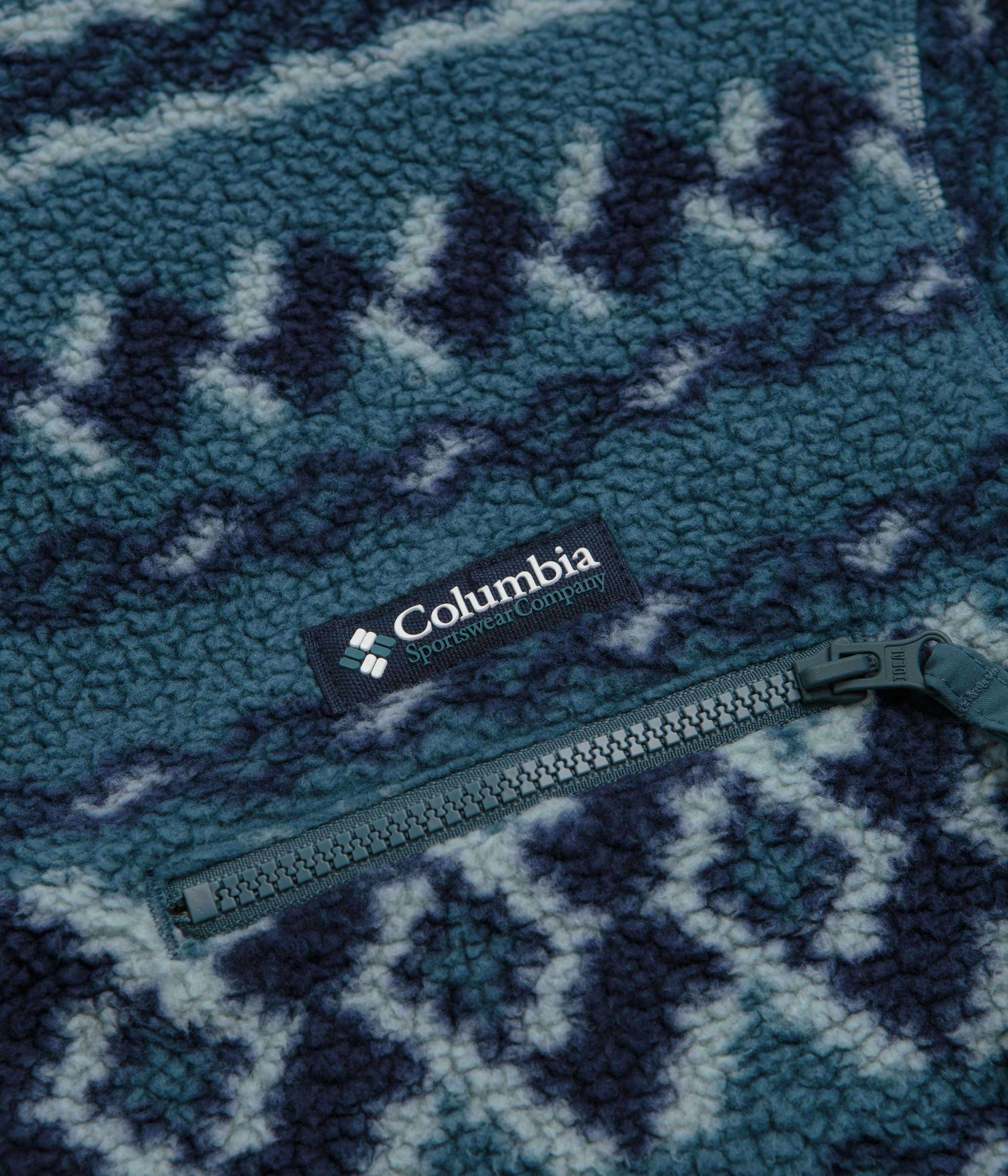 Columbia Helvetia II Printed Half Snap Fleece - Everblue / KnitKnot