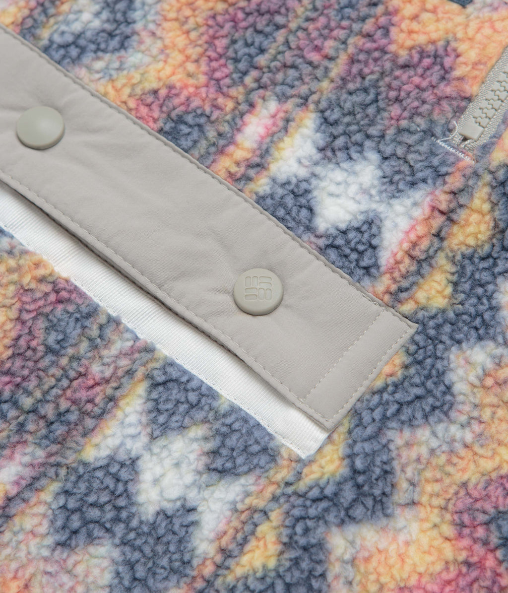 Columbia Helvetia II Printed Half Snap Fleece - Sea Salt / Retrotree